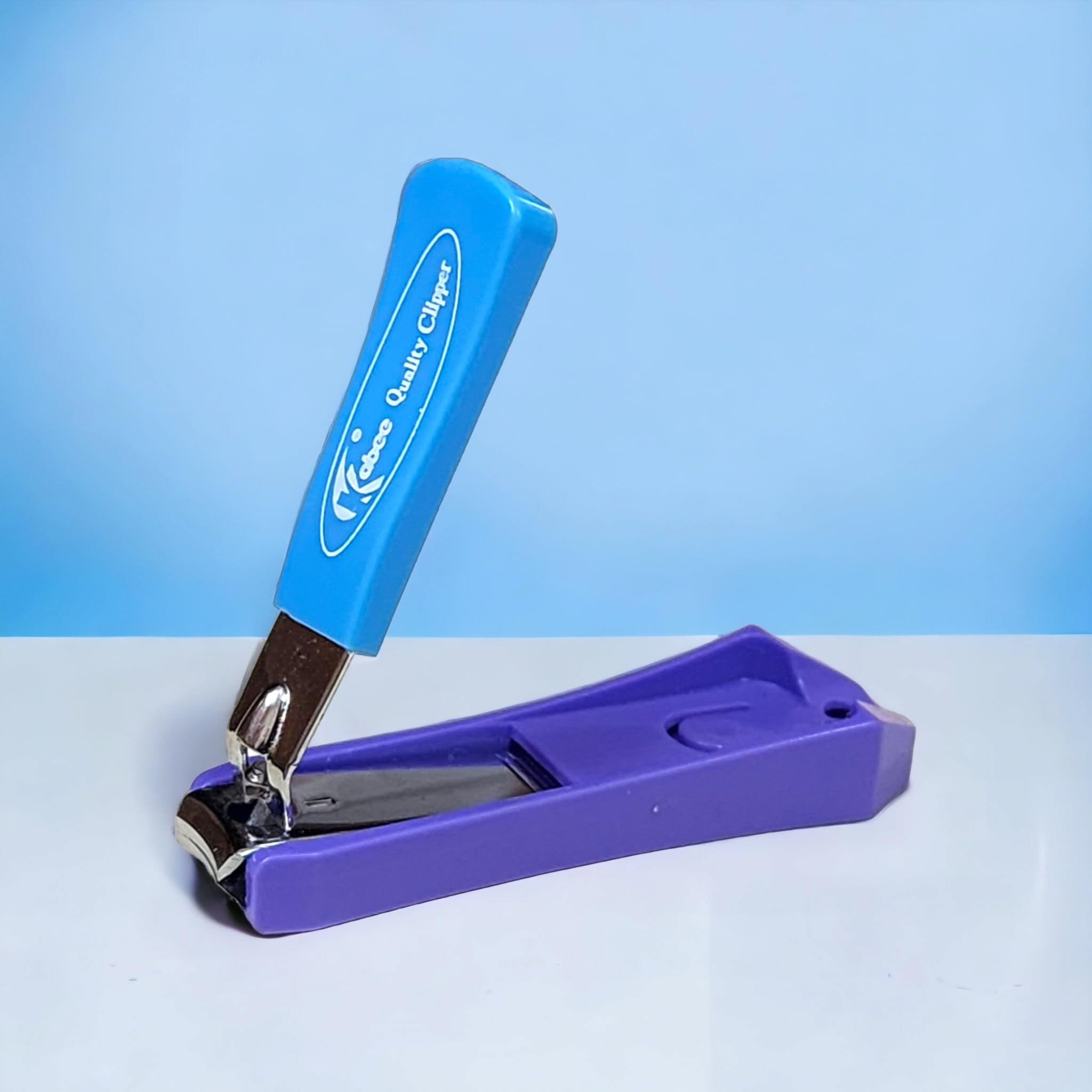 TopFinder® 2-Piece Professional Stainless Steel Nail File Set with Nail Cutter - Manicure Pedicure Kit for Women, Nail Shaper, Polisher & Sharpener Tools - Perfect for Bridal, Home & Salon Use