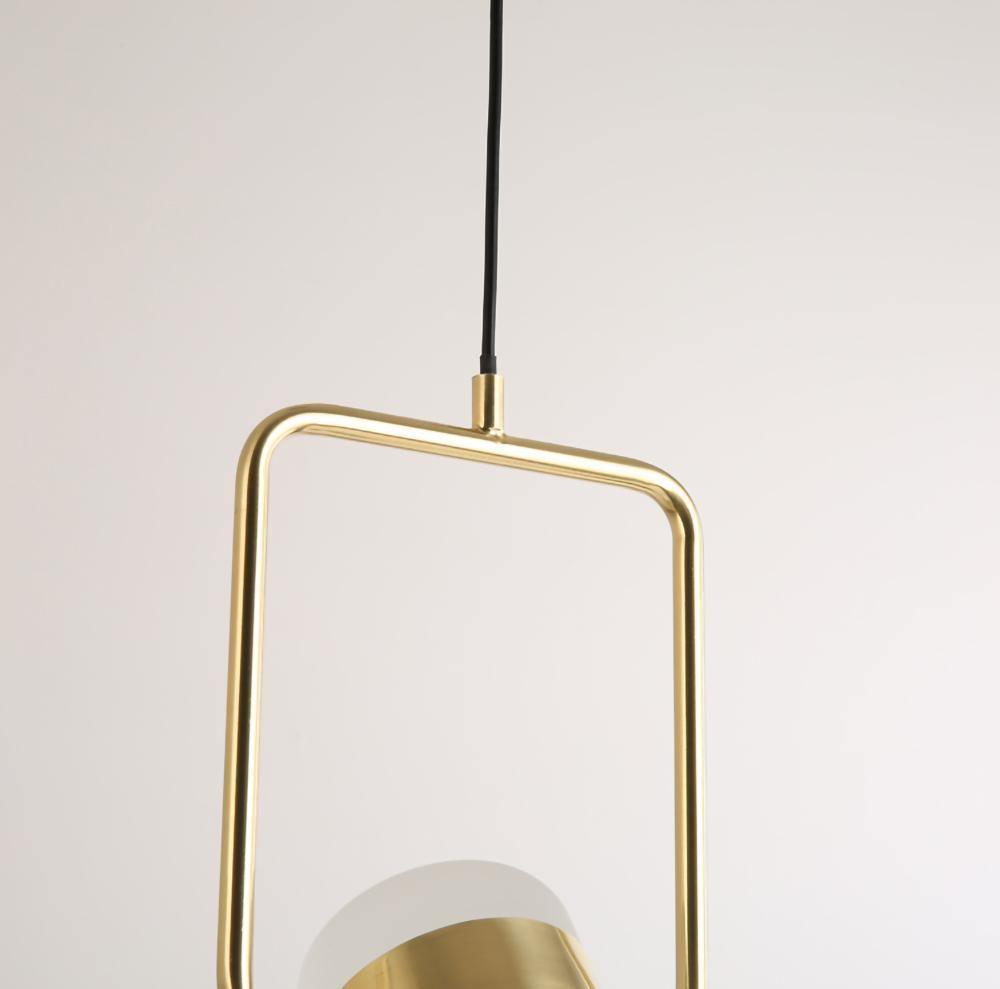 Adjustable Glass Pendant Light Fixture - Modern Dimmable Hanging Chandelier for Kitchen Island, Dining Room & Bedroom Lighting Decor