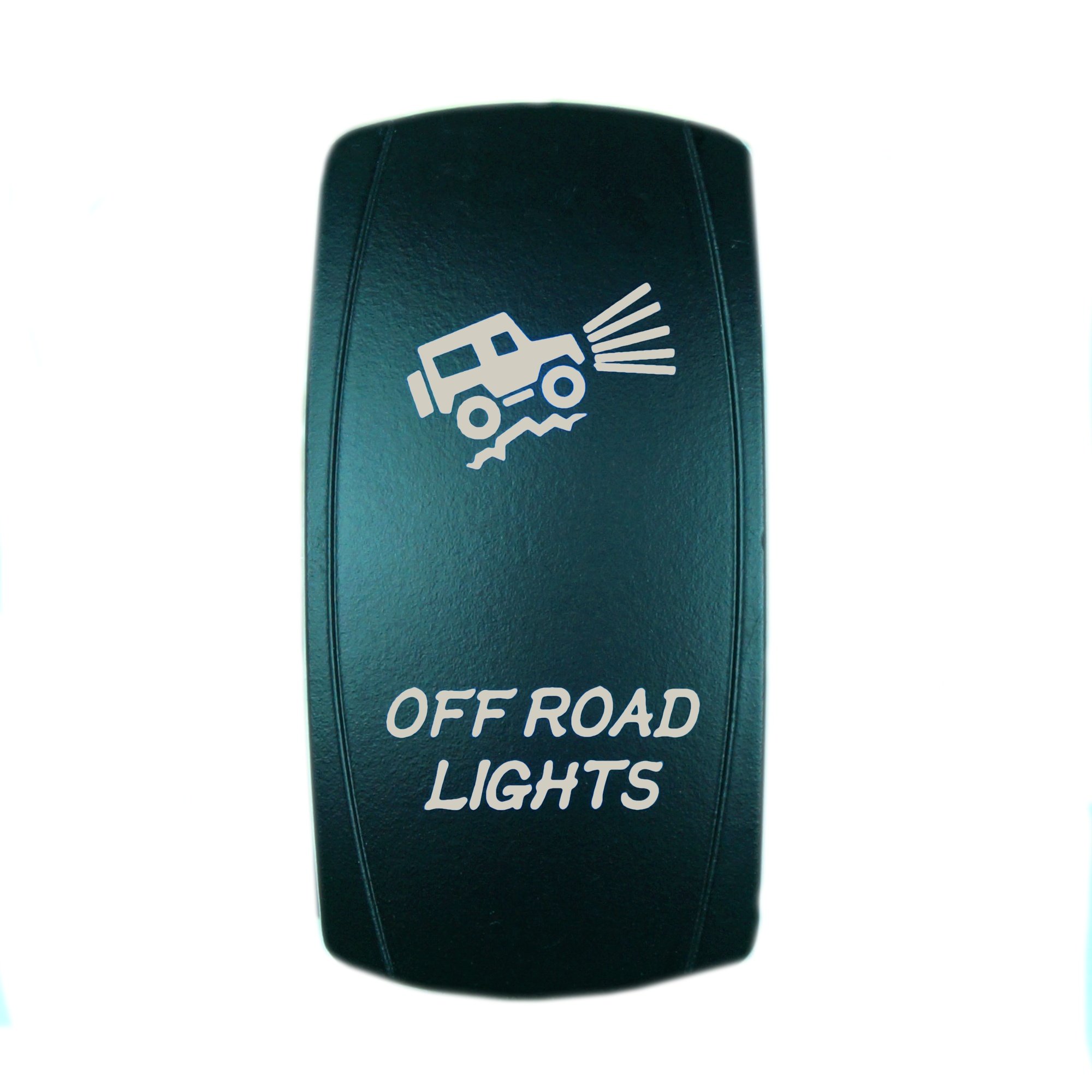 STVMotorsports 12V 20A Laser Backlit Orange Rocker Switch - Off Road LED Light for Trucks, Jeeps & ATVs - Waterproof On/Off Switch for Night Driving & Off-Road Adventures