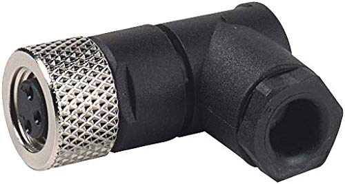 Self-Connectable M8 Socket with Soldering Pins - Waterproof Electrical Connector for Industrial Automation, Robotics, and Automotive Wiring Applications
