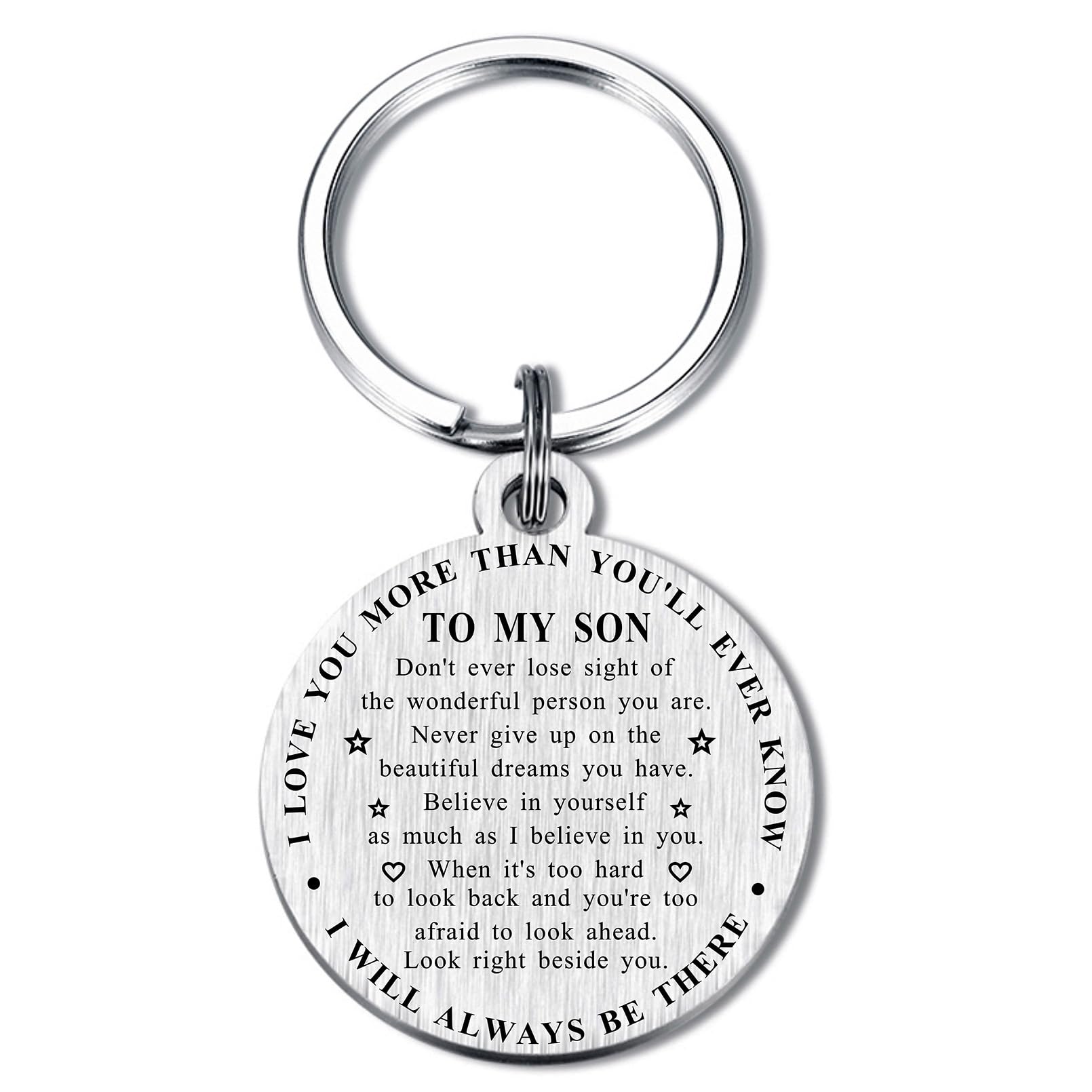 Son Graduation Gifts - Keychain for Birthday & Christmas - Perfect for School & Special Occasions