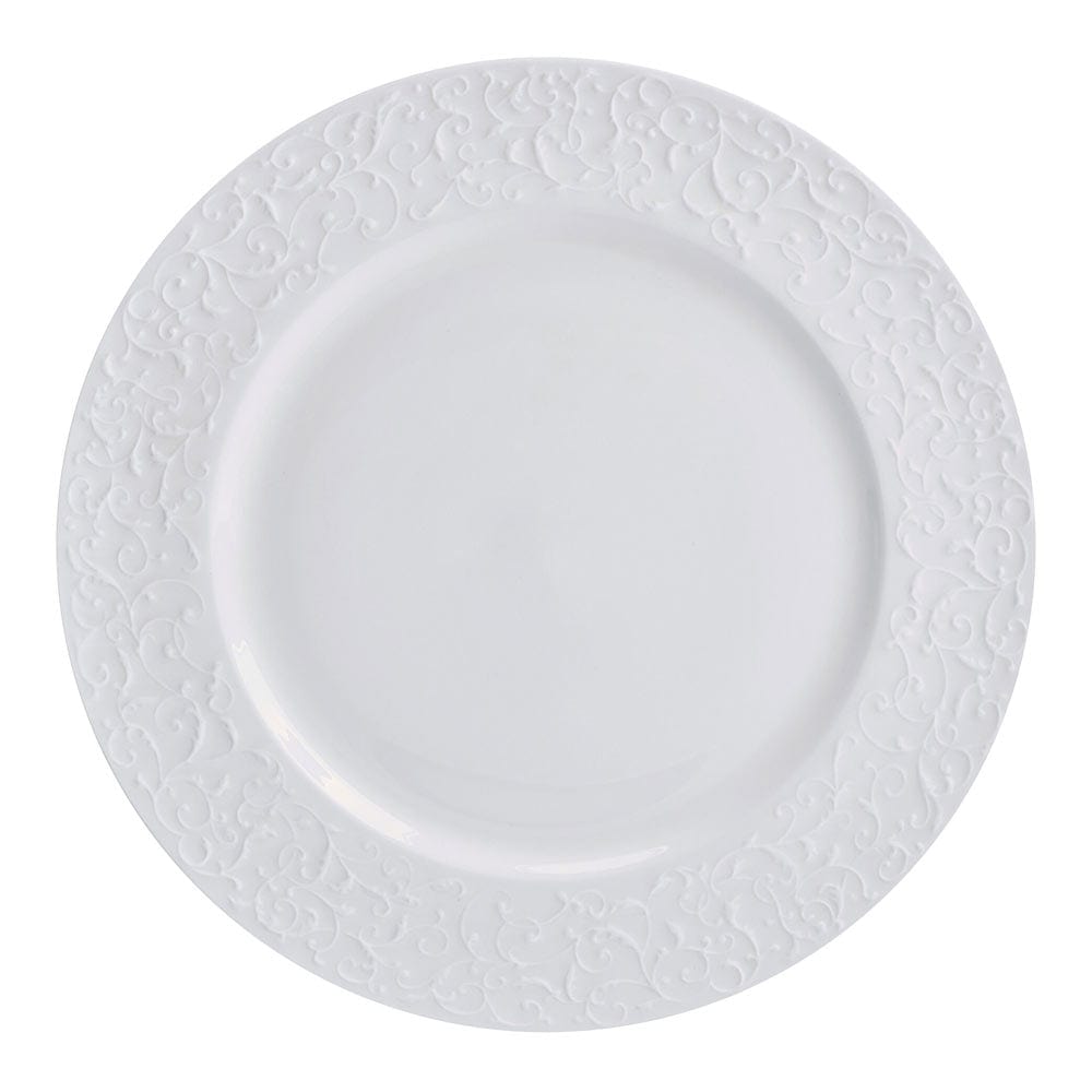 Elegant Parchment White 18-Piece Dinnerware Set - Service for 6 - Perfect for Family Dinners, Holiday Entertaining & Formal Dining Occasions