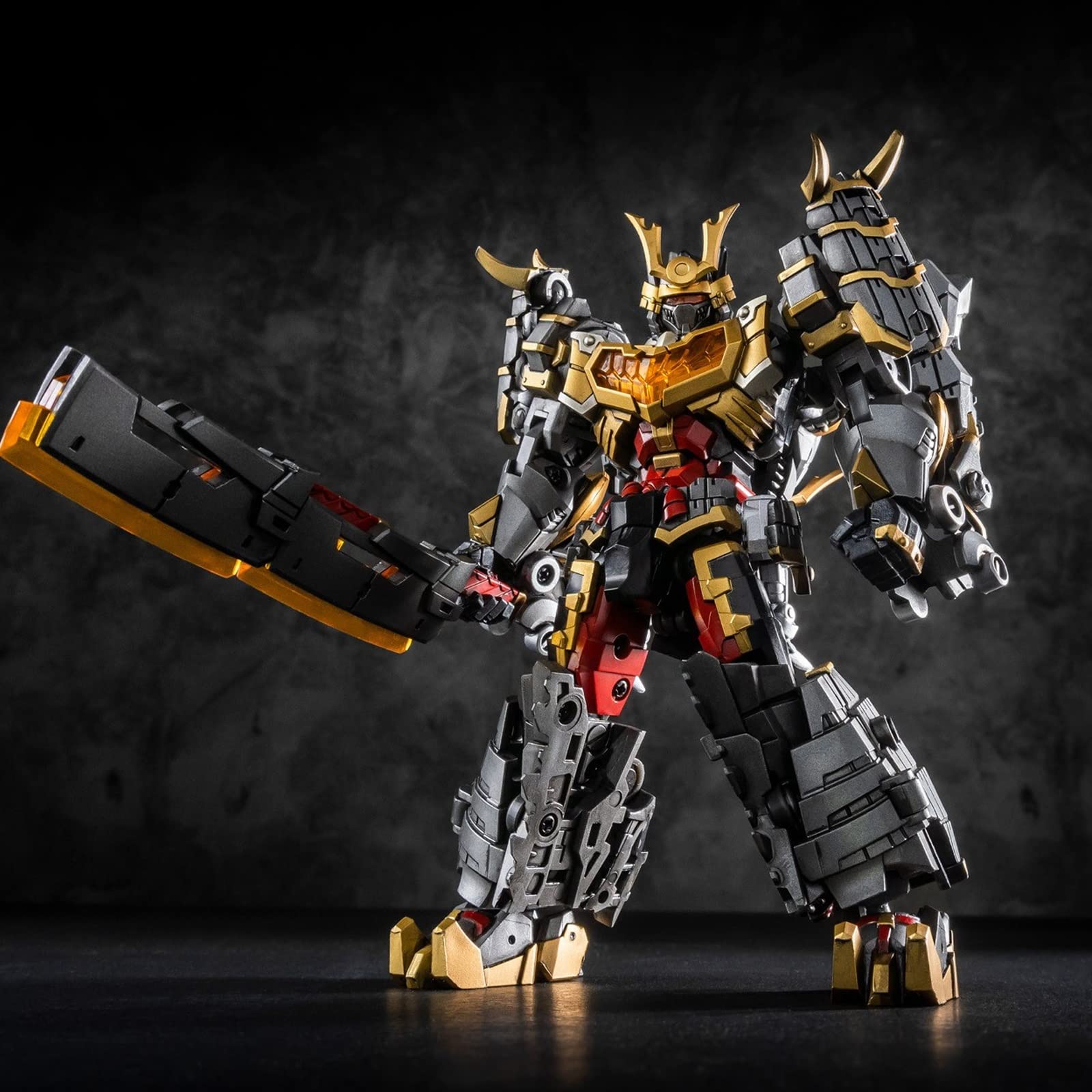 KO Version 5in Transformer Toys Grimlock Samurai EX-50 Dinobot - Deformed Tyrannosaurus Rex Robot Action Figure for Collectors | Dinosaur-Themed Battle Scenes & Display