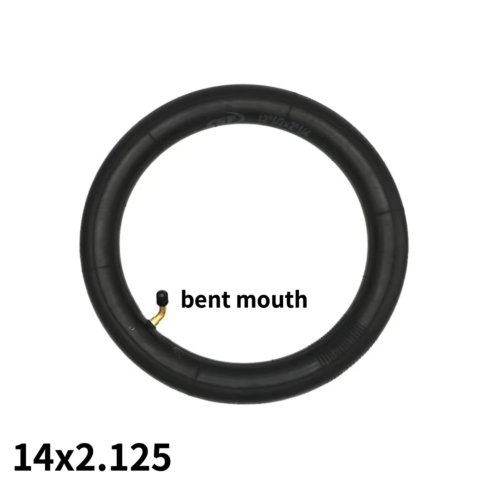 Premium 14x2.125 Bike Inner Tube - Heavy Duty Rubber E-Bike & Electric Scooter Tire Tube with Metal Bent Valve Stem | Replacement Spare Tube for Mountain Bikes, Commuting & Urban Riding