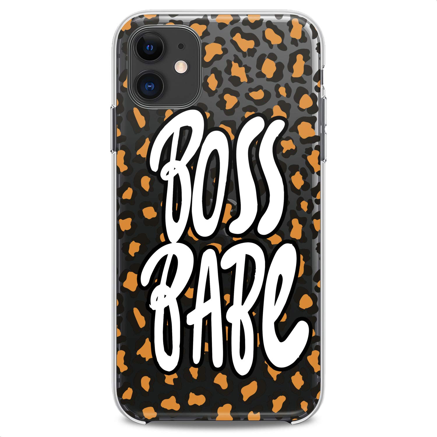 Premium TPU Phone Case for iPhone 16/15/14/13/12/11 Pro Max/Plus/Mini/XS/XR/X/8+/7/6/5/SE - Fashionable Leopard Print & Inspirational Quote Design - Slim Flexible Silicone Protective Cover - Perfect for Work, Travel & Everyday Use