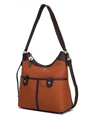 Color Block Harper Cognac-chocolate