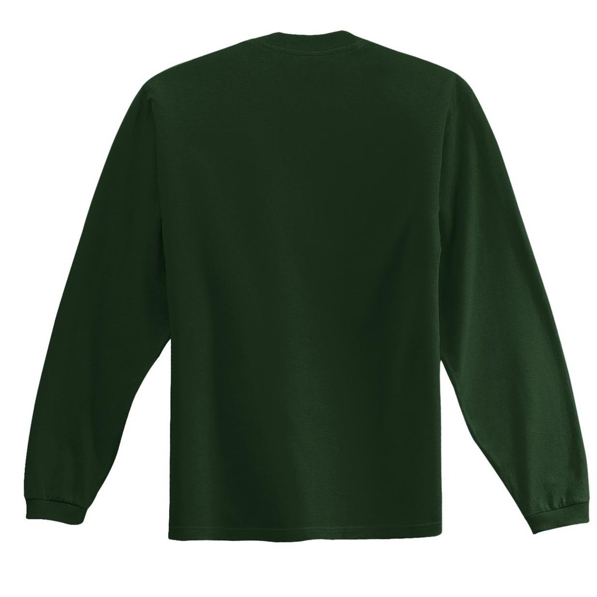 Fruit of the Loom Men's Long Sleeve Asymmetrical Collar Shirt - Casual Button Down Top for Work, Office & Everyday Wear
