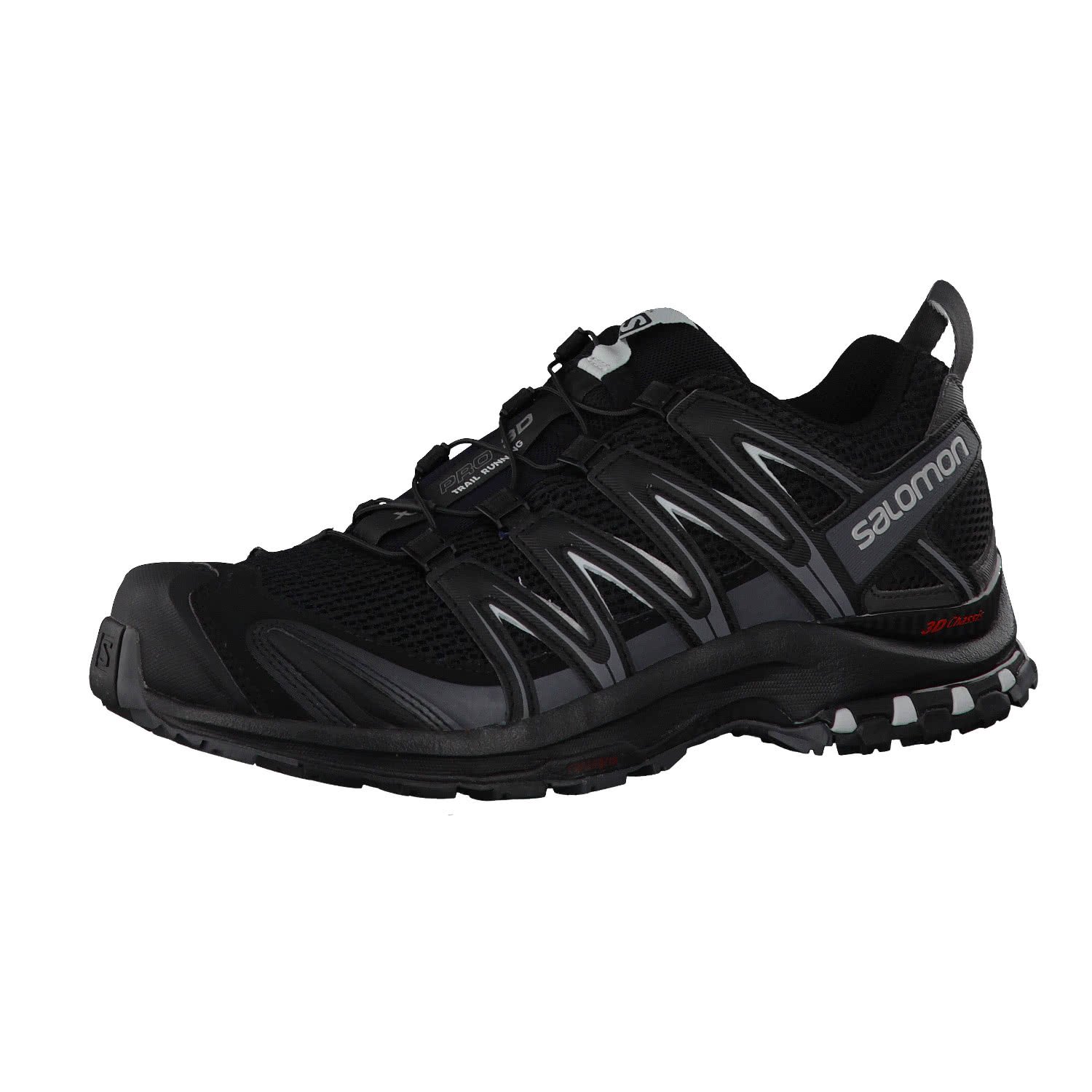 Salomon XA PRO 3D Men's Trail Running Shoes - Lightweight Hiking & Outdoor Athletic Footwear for Trail Runners (Black/Magnet/Quiet Shade, Size 8.5) | Perfect for Mountain Trekking, Trail Jogging & Outdoor Adventures