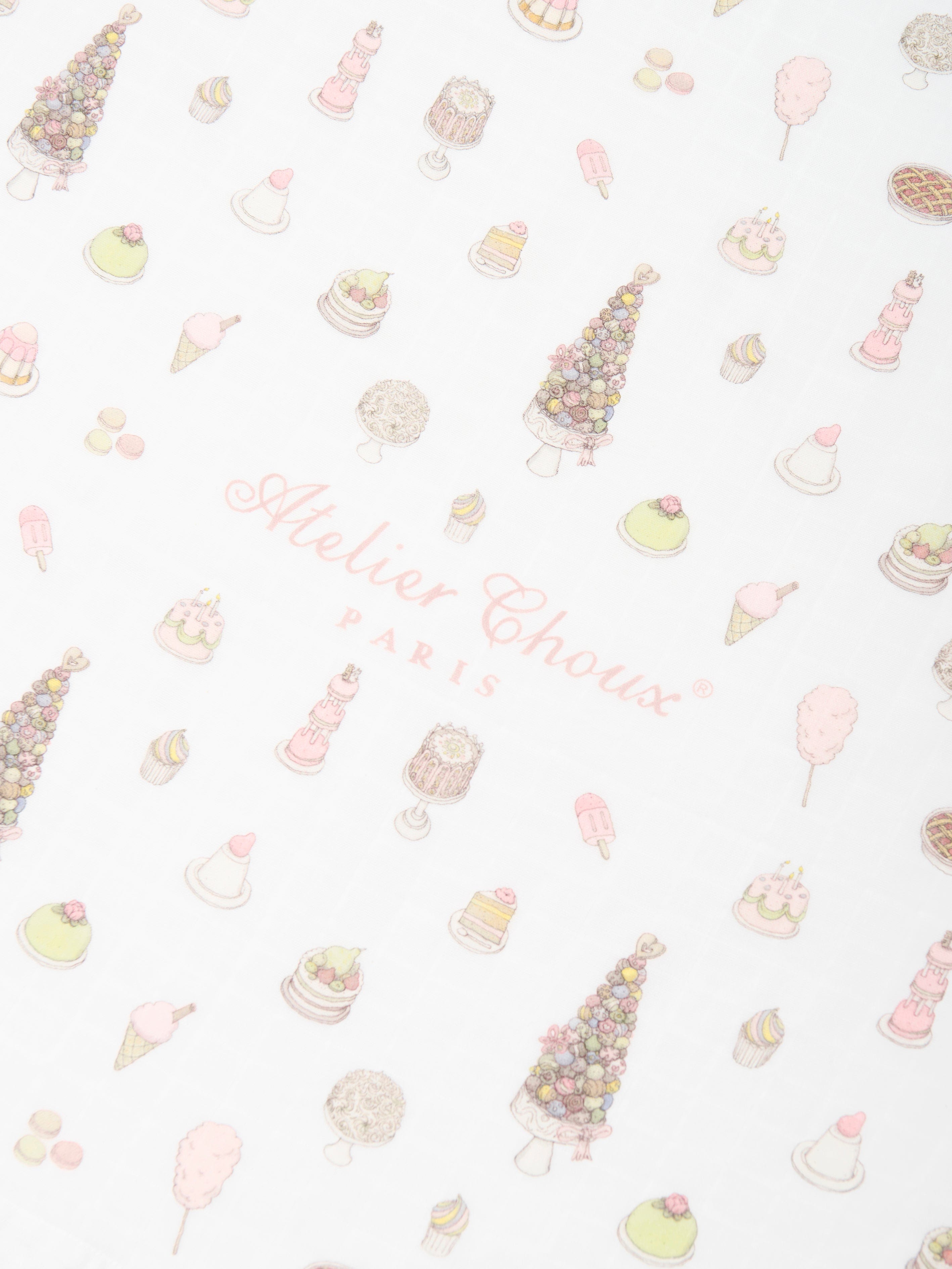 Atelier Choux Baby Girls Sweetie Pie Swaddle Blanket - Soft Pink 100cm (39