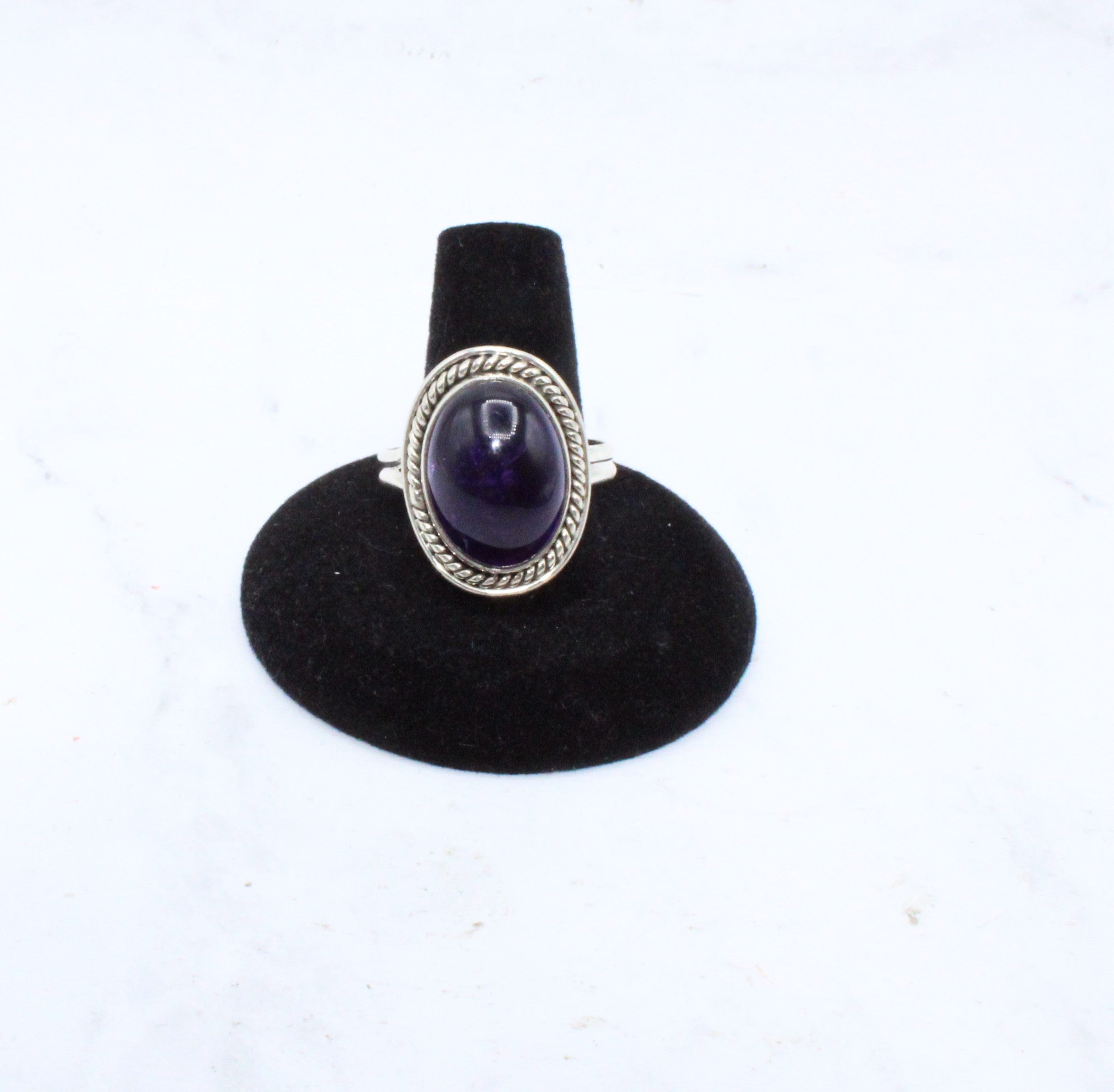 Natural Amethyst Ring for Women - Size 12 - Elegant Purple Gemstone Jewelry for Everyday Wear & Special Occasions