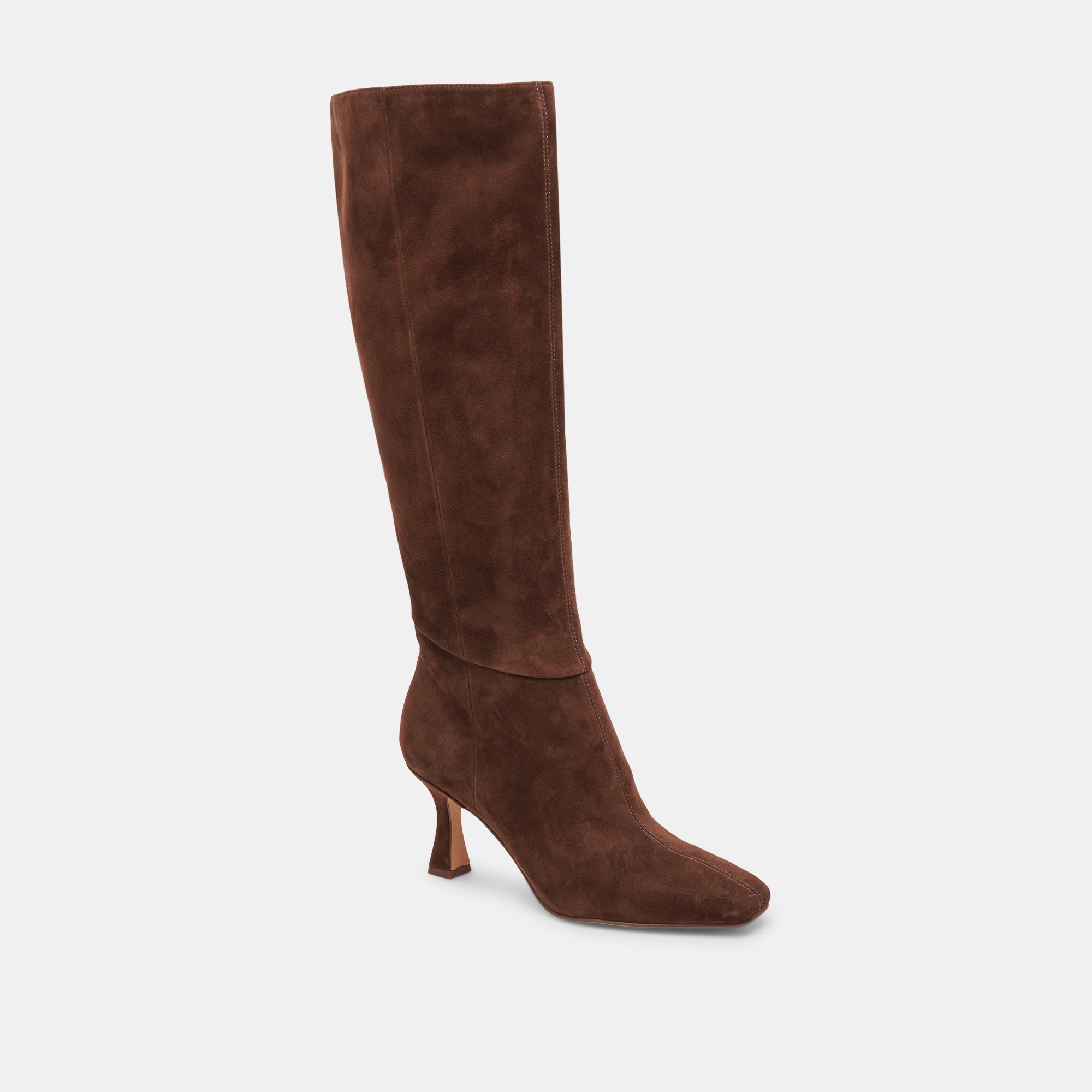 GYRA Extra Wide Calf Boots - DK Brown Suede Ankle Boots for Women | Comfortable Wide Fit for Swollen Feet & Edema | Perfect for Work, Travel & Casual Wear