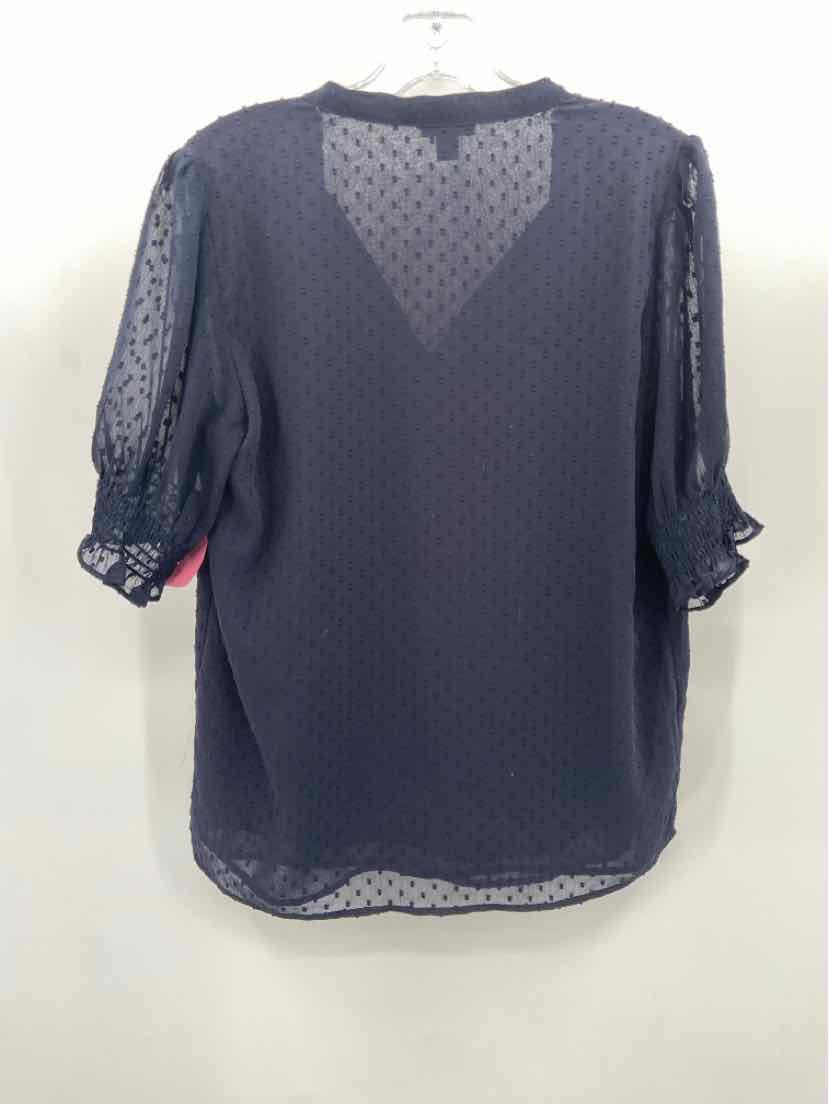 Pre-Owned Ann Taylor Navy Blue Blouse Size Small - Perfect for Work, Office & Casual Wear