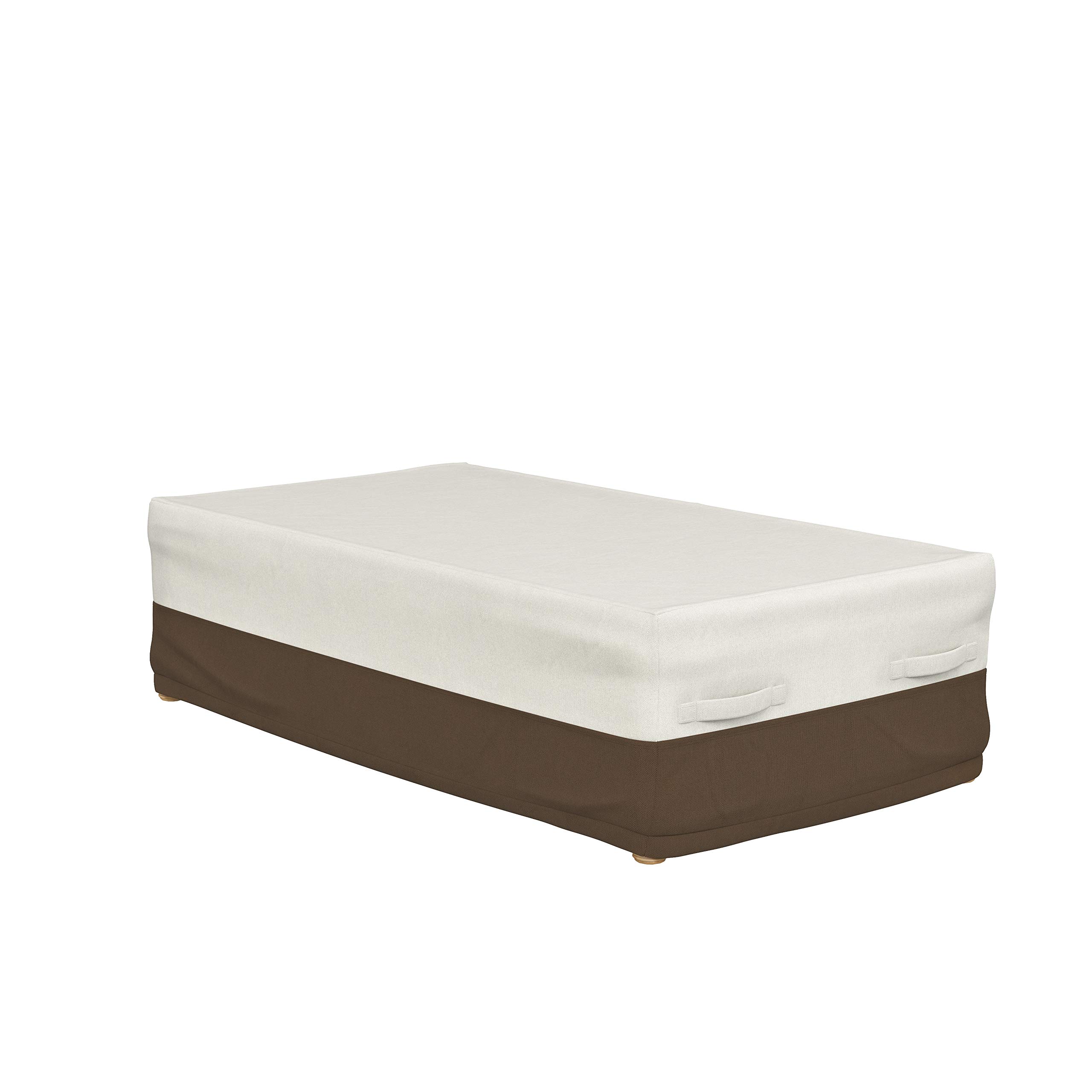Amazon Basics Griffen 3-Seater Outdoor Sofa Cover & Coffee Table Cover - Waterproof, UV Resistant Patio Furniture Protector for Rain, Sun, Snow - Perfect for Backyard, Deck, Garden, and Poolside Use