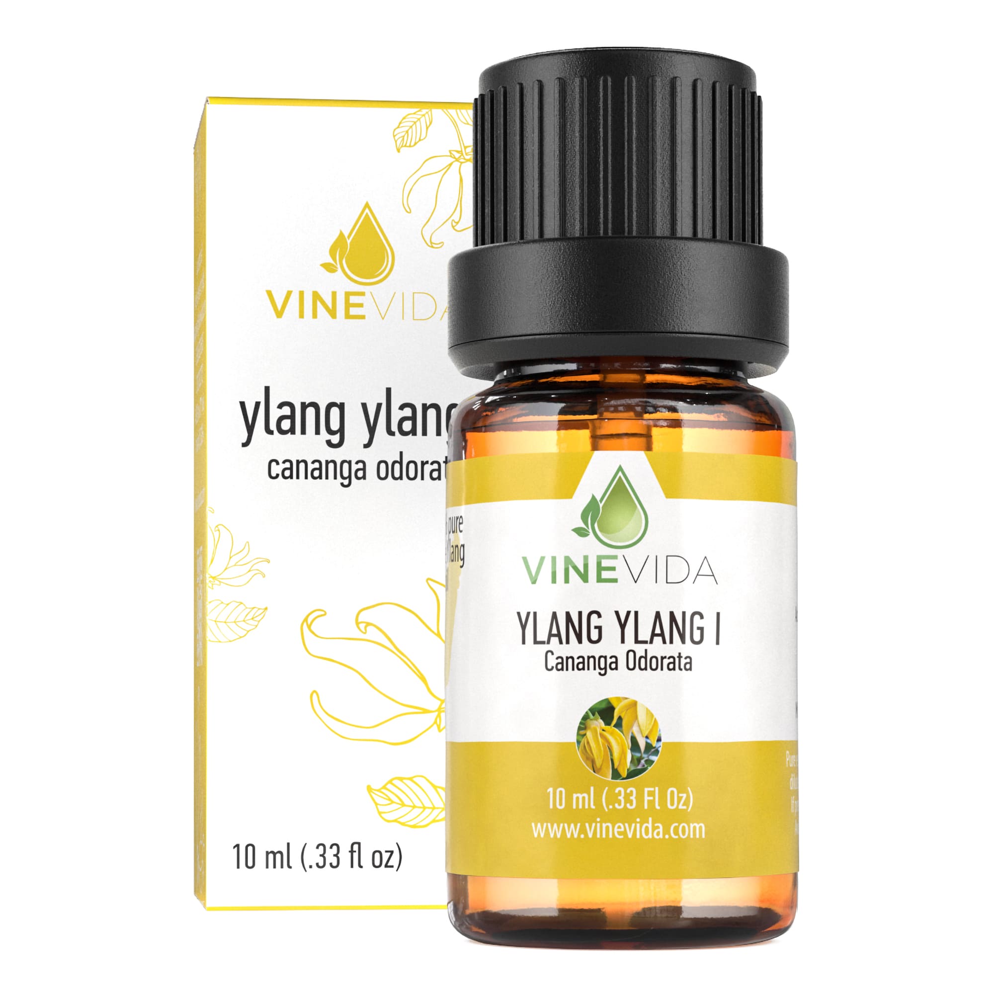 10 mL Ylang Ylang Essential Oil - Prefilled Bottle for Aromatherapy, Massage & DIY Skincare | Relaxation & Stress Relief