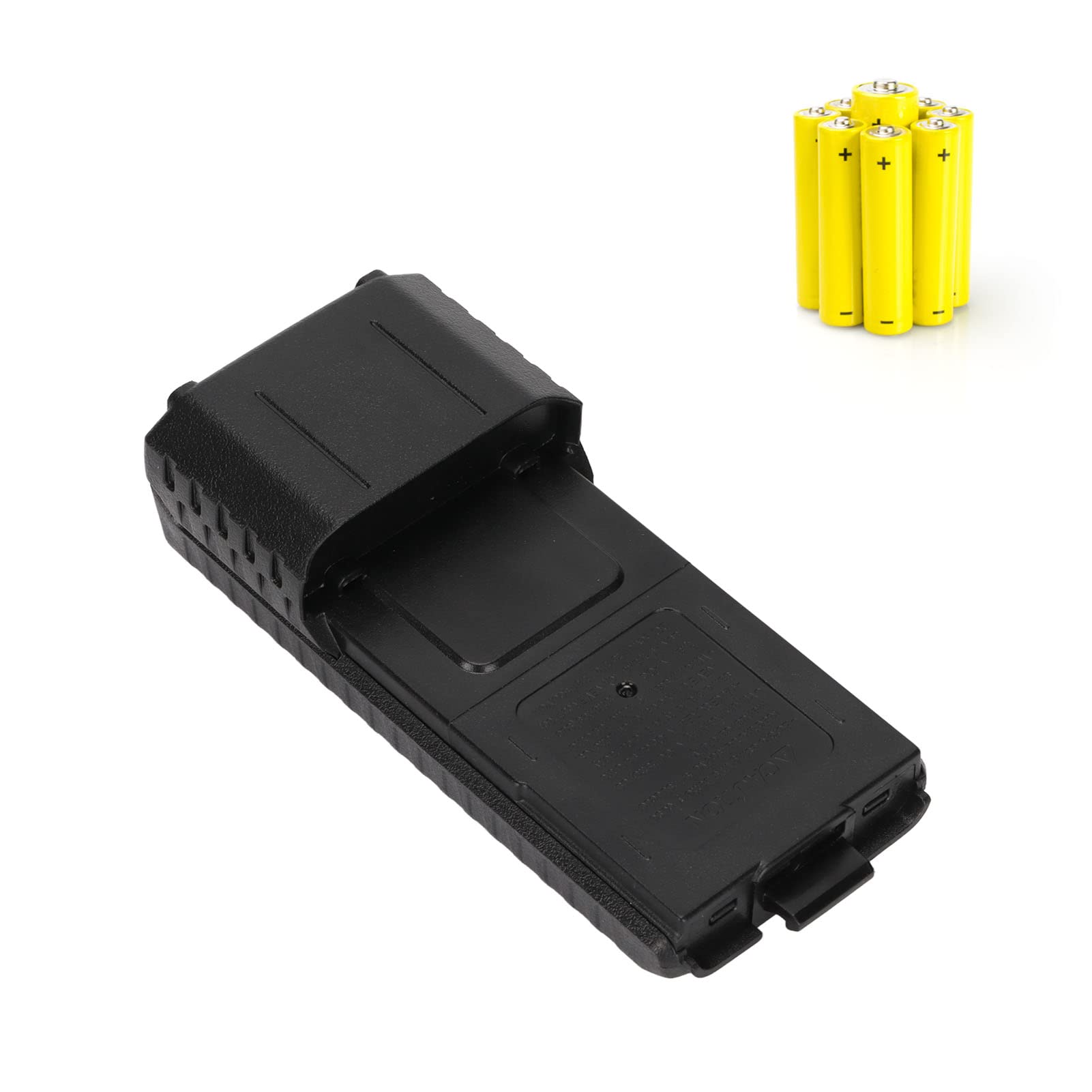 6X AA Battery Case for Baofeng UV-5R/UV-5RE/UV-5RA Walkie Talkie - Extended Battery Storage Box with 6 AA Slots - Perfect for Outdoor Adventures, Emergency Kits & Radio Enthusiasts