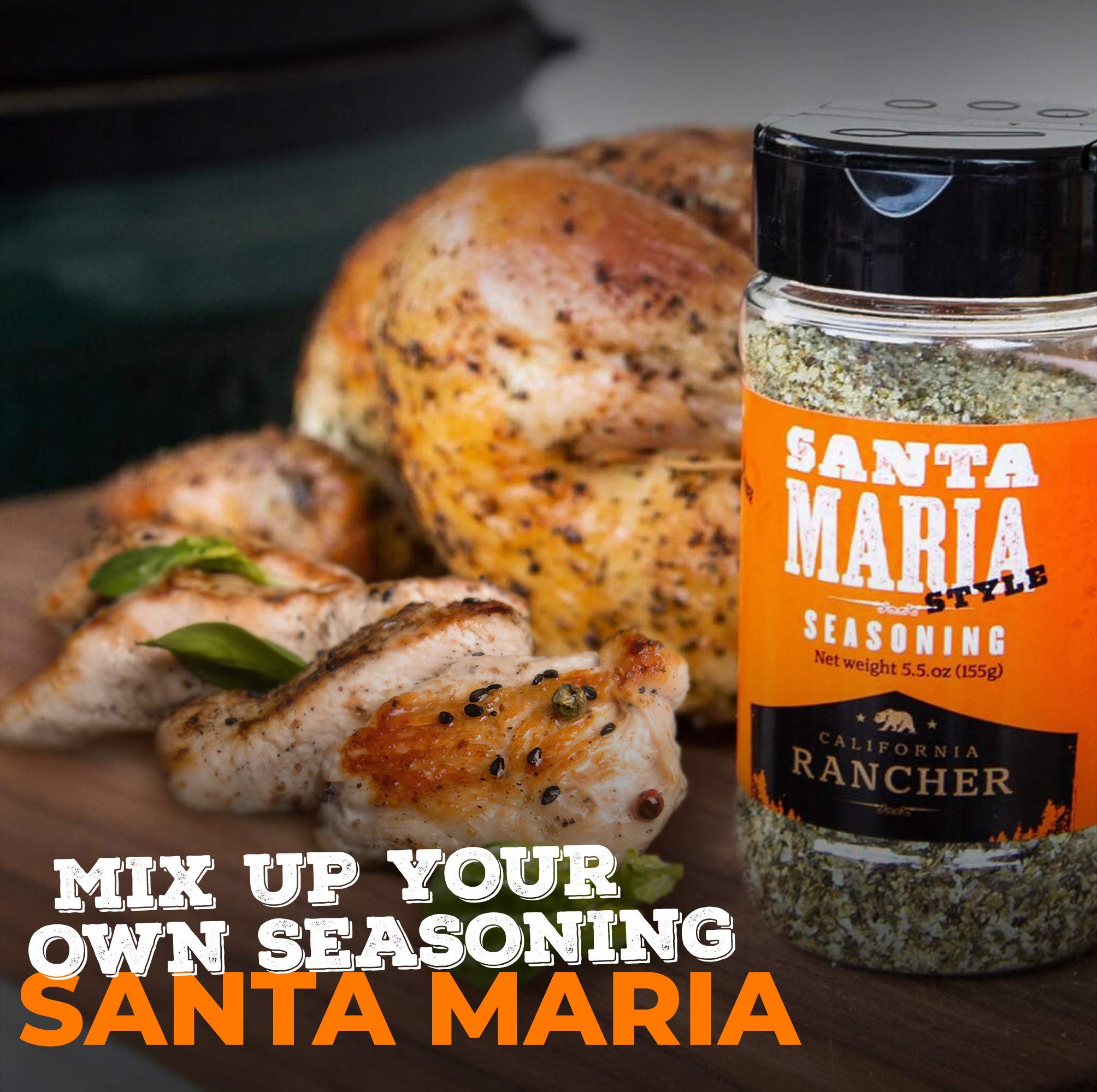 Premium Monterey Seafood Seasoning & 4 Craft BBQ Rubs Set - Gluten-Free Meat Seasoning for Smoking, Grilling & Roasting - Perfect for Steak, Ribs, Chicken & Seafood