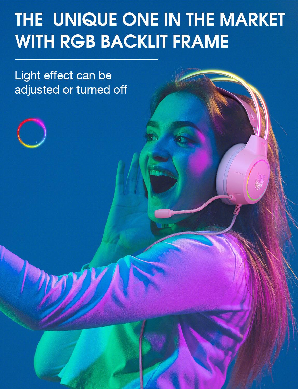 ONIKUMA X15 PRO RGB Gaming Headset with Noise Cancelling Microphone - Wired 3.5mm Headphones for PC, PS4, Xbox - Perfect for Competitive Gaming & Online Streaming