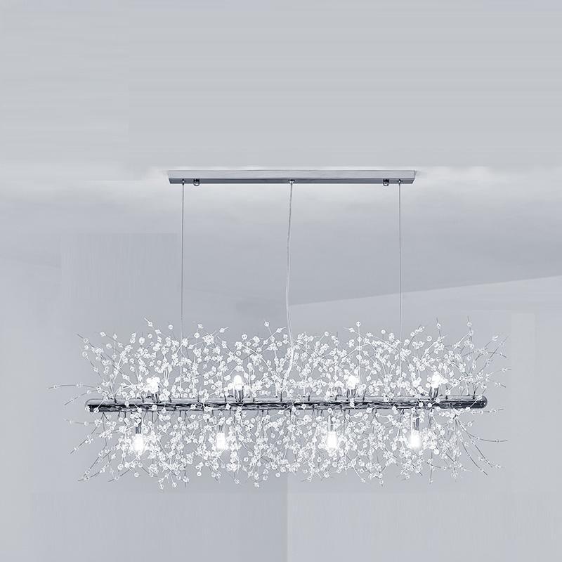 Elegant Dandelion Chandelier - Modern Crystal Ceiling Light Fixture for Dining Room, Bedroom & Living Room Decor