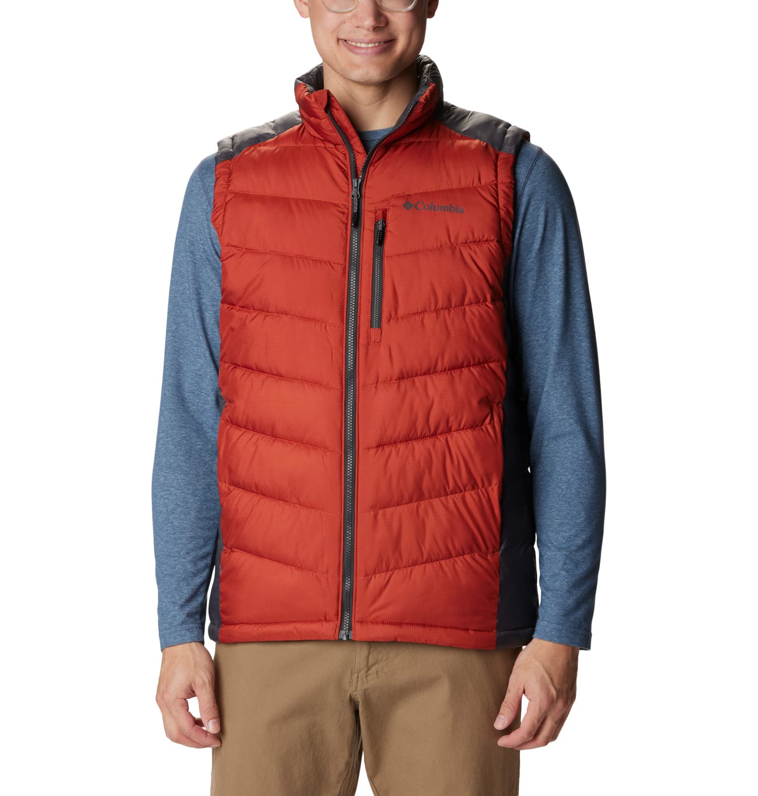 Columbia Men's Labyrinth Loop Vest - Lightweight Packable Down Puffer Vest for Hiking, Camping & Outdoor Activities