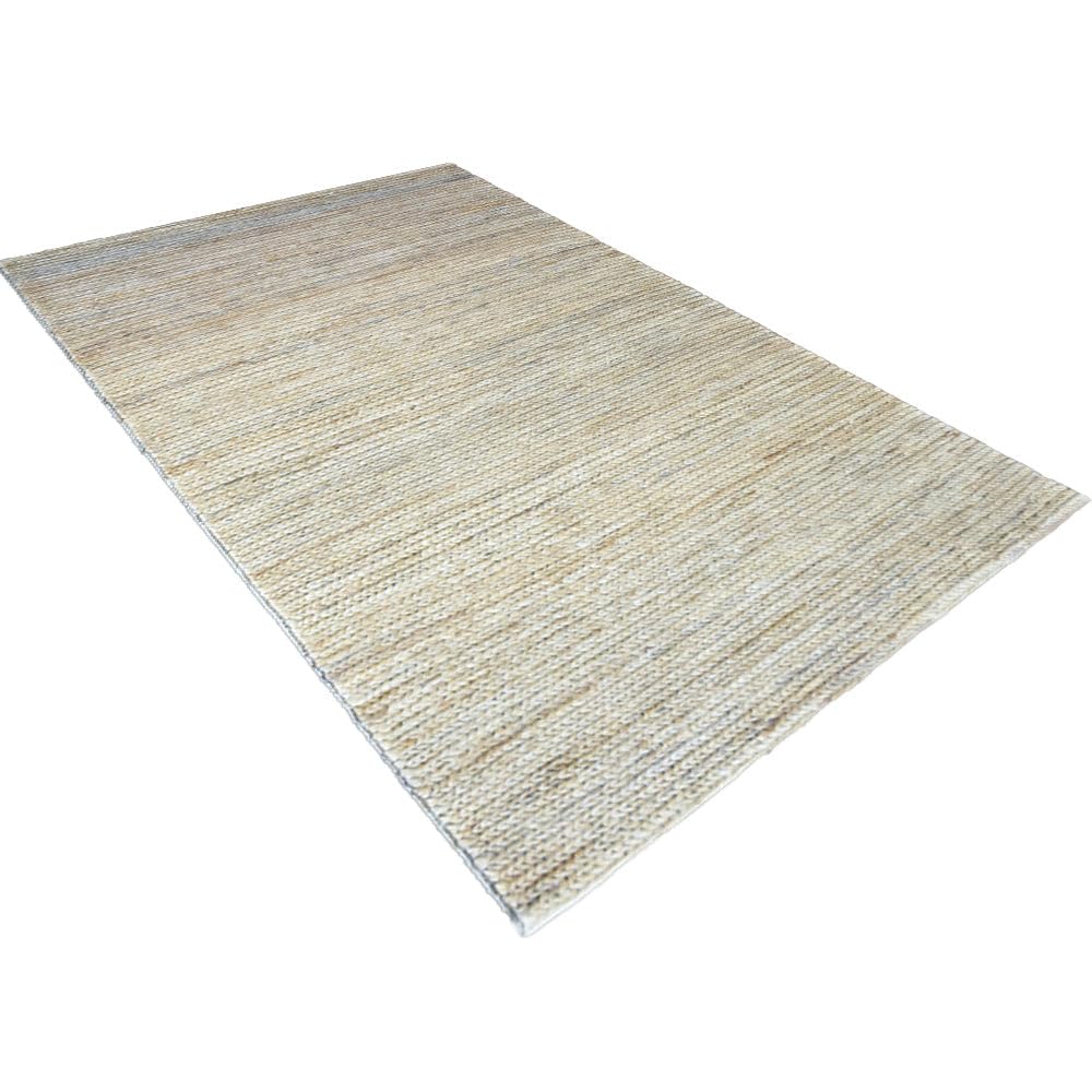 Hand Knotted SUMAK Jute Eco-Friendly Solid Area Rug 8'x10' Rectangle - Camel Color High Pile Natural Fiber Rug for Living Room, Bedroom & Outdoor Use | Handmade Plain Design (J00013)