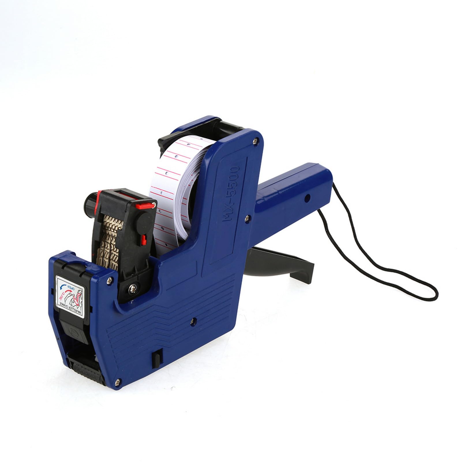 MX-5500 8-Digit Handheld Price Labeling Gun with Spare Ink - Retail Pricing Tool for Supermarkets, Grocery Stores & Shops (Blue) | Perfect for Shelf Pricing, Inventory Management & Product Tagging