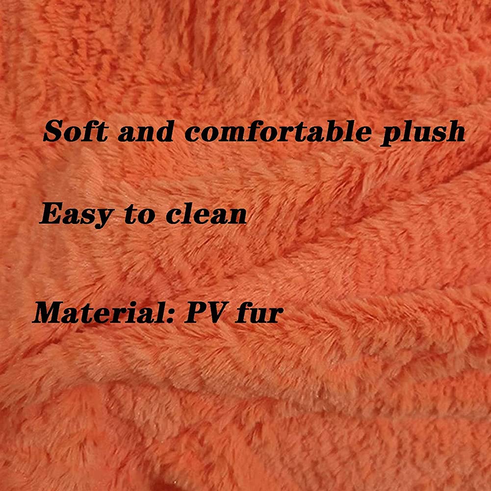 Super Soft Faux Fur Bean Bag Chair Cover - 5/6/7ft Large Fluffy Lazy Sofa Replacement (No Filler Included) - Perfect for Living Room, Bedroom, Game Room & Dorm Relaxation