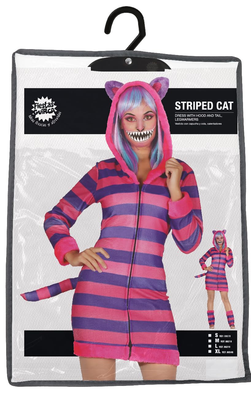 Stylish Adult Women's Tabby Cat Costume for Halloween & Cosplay - Soft Feline Dress Up Outfit for Parties & Theme Events