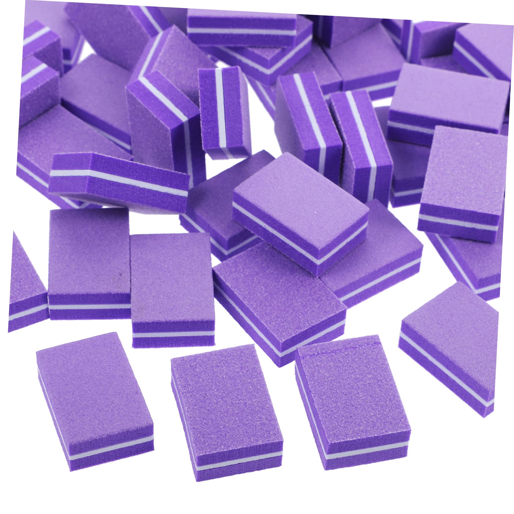 FRCOLOR 50pcs Nail File and Buffer Sponge Set - Professional Nail Buffing Tools for Women, Manicure & Pedicure Kit with Mini Nail Files for Acrylic Nails - Perfect for Salon, Home Use & Travel Makeup Essentials
