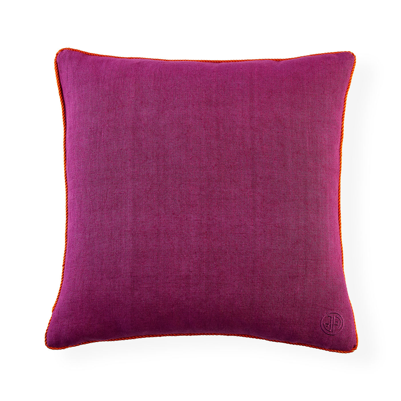 Pompidou Fuchsia Loops Decorative Throw Pillow - Soft Bohemian Style Cushion for Sofa, Bed & Home Decor
