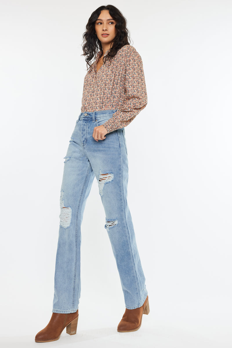 Letitia Ultra High Rise 90's Boyfriend Jeans - Vintage Distressed Denim Pants for Women | Perfect for Casual Outfits, Street Style & Retro Fashion Looks
