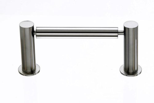Top Knobs Brushed Satin Nickel Bath Tissue Holder (TKhop3BSN) - Modern Bathroom Accessory for Home & Hotel Decor