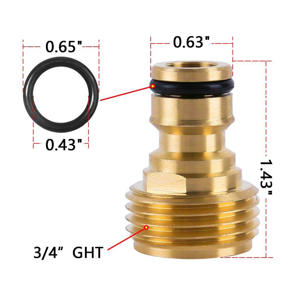 HQMPC Garden Hose O-Ring Replacement Kit - 30Pcs for Quick Connectors | Durable Rubber Seals for Leak-Free Watering, Irrigation & Outdoor Use