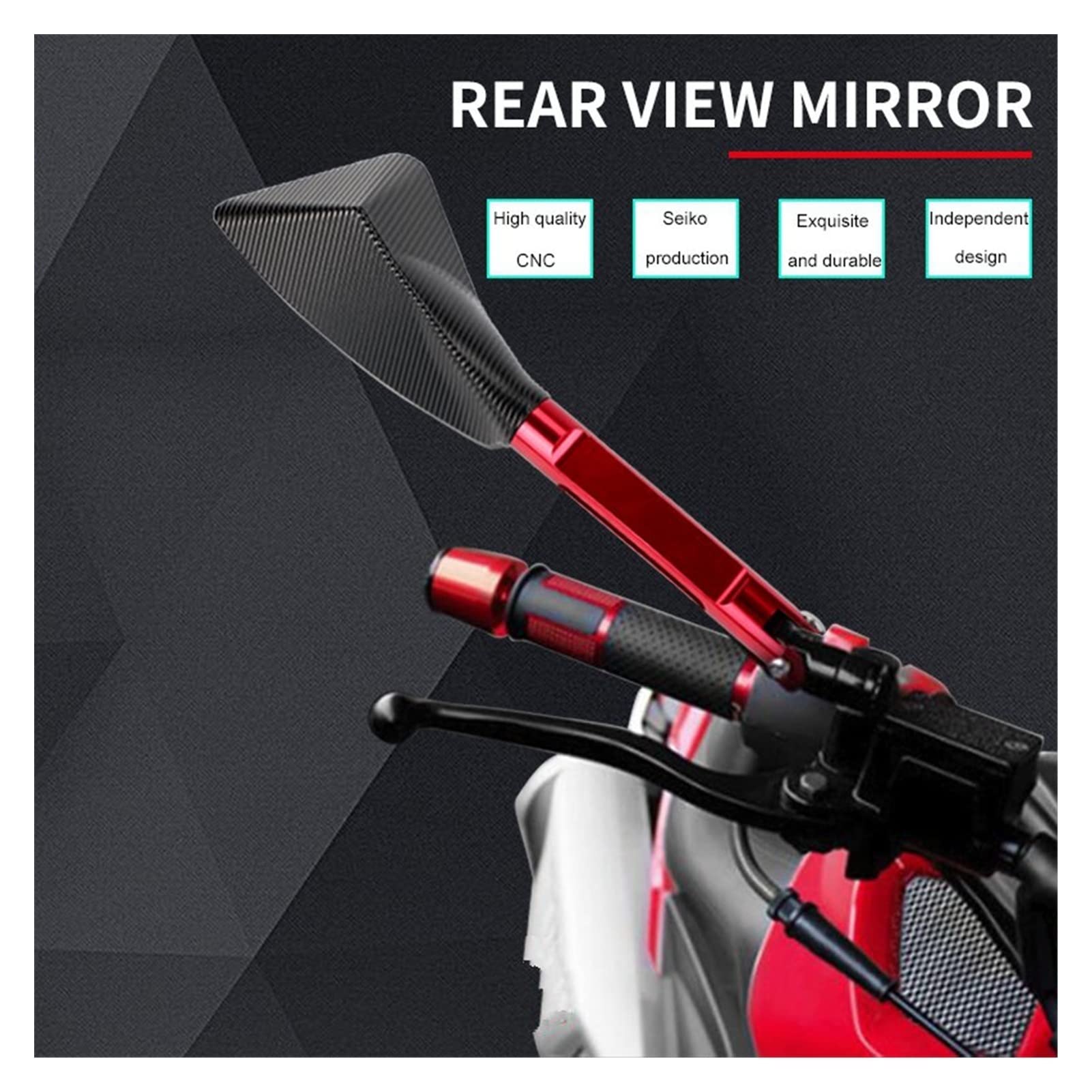 Universal Motorcycle Rearview Mirrors for Honda CB600 CB900F CB600F CB900 Hornet 250 CB400 CB400SF - Durable Bike Accessories for Safe Riding & Commuting
