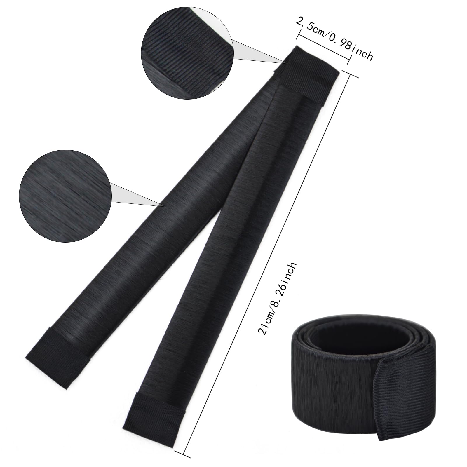 Professional Magic Bun Makers 4-Piece Set - Easy Donut Hair Tool for Ballet & Ballerina Buns (Black) | Perfect for Kids, Dance Performances & Everyday Hairstyles
