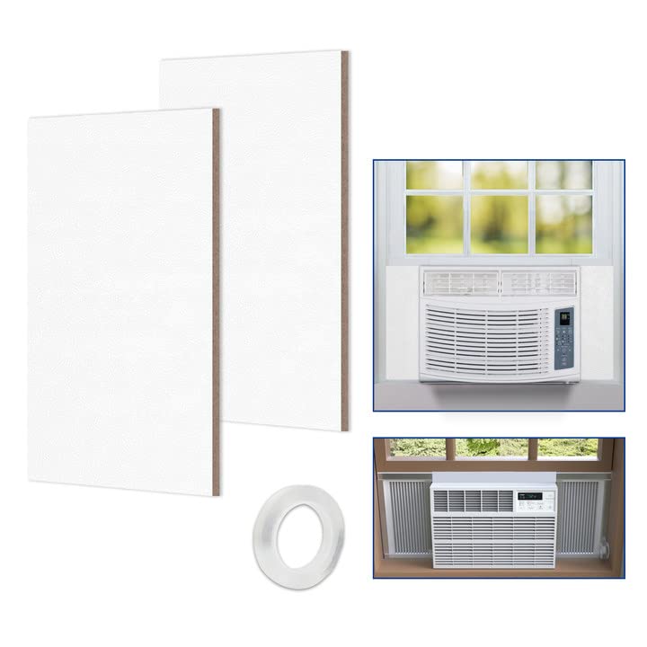 BJADE'S Window Air Conditioner Side Insulation Foam Panels - Summer & Winter AC Insulation Kit for Indoor Window AC Units | Energy Saving, Weatherproof Seal for Home & Office Use