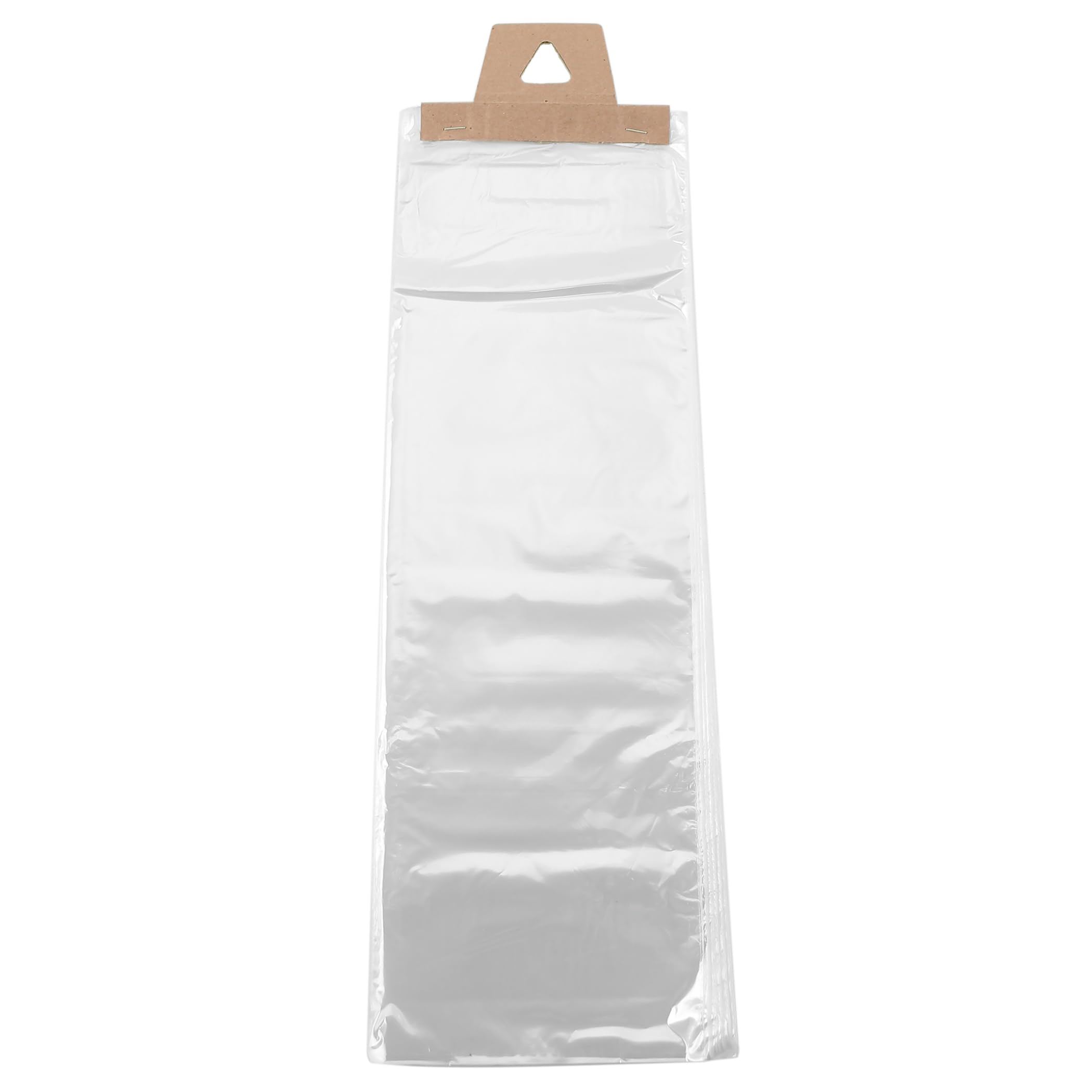 CleverDelights 500 Pack Clear Flat Plastic Newspaper Bags 7.5x21 Inches 0.8 Mil - Perfect for Newspaper Storage, Mailing, Craft Projects & Retail Packaging