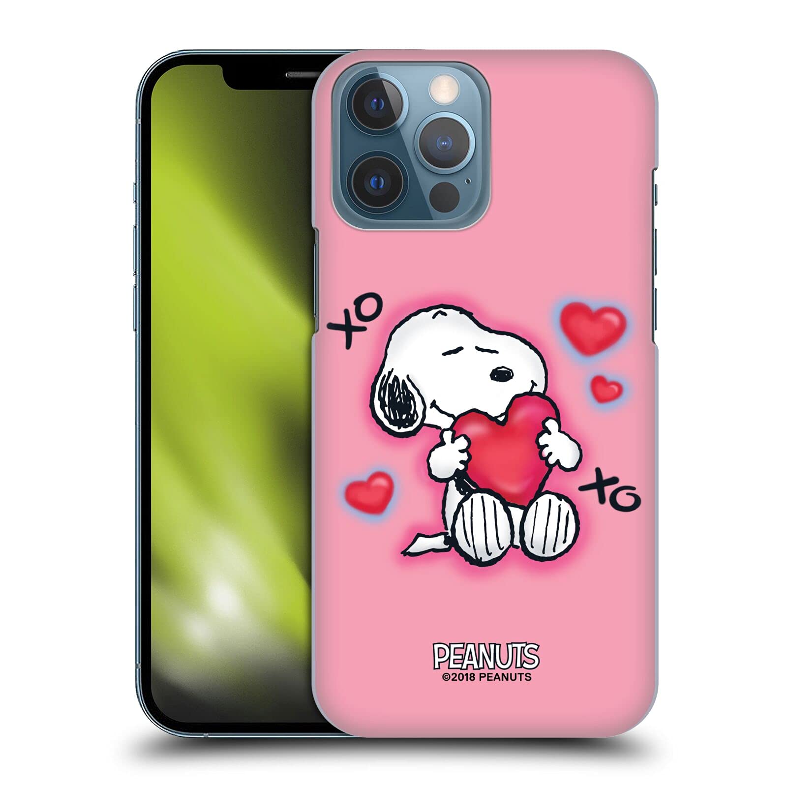 Officially Licensed Peanuts XOXO Snoopy Boardwalk Airbrush Hard Back iPhone 13 Pro Max Case - Durable Protective Cover for Apple iPhone 13 Pro Max - Perfect for Beach, Travel, and Everyday Use