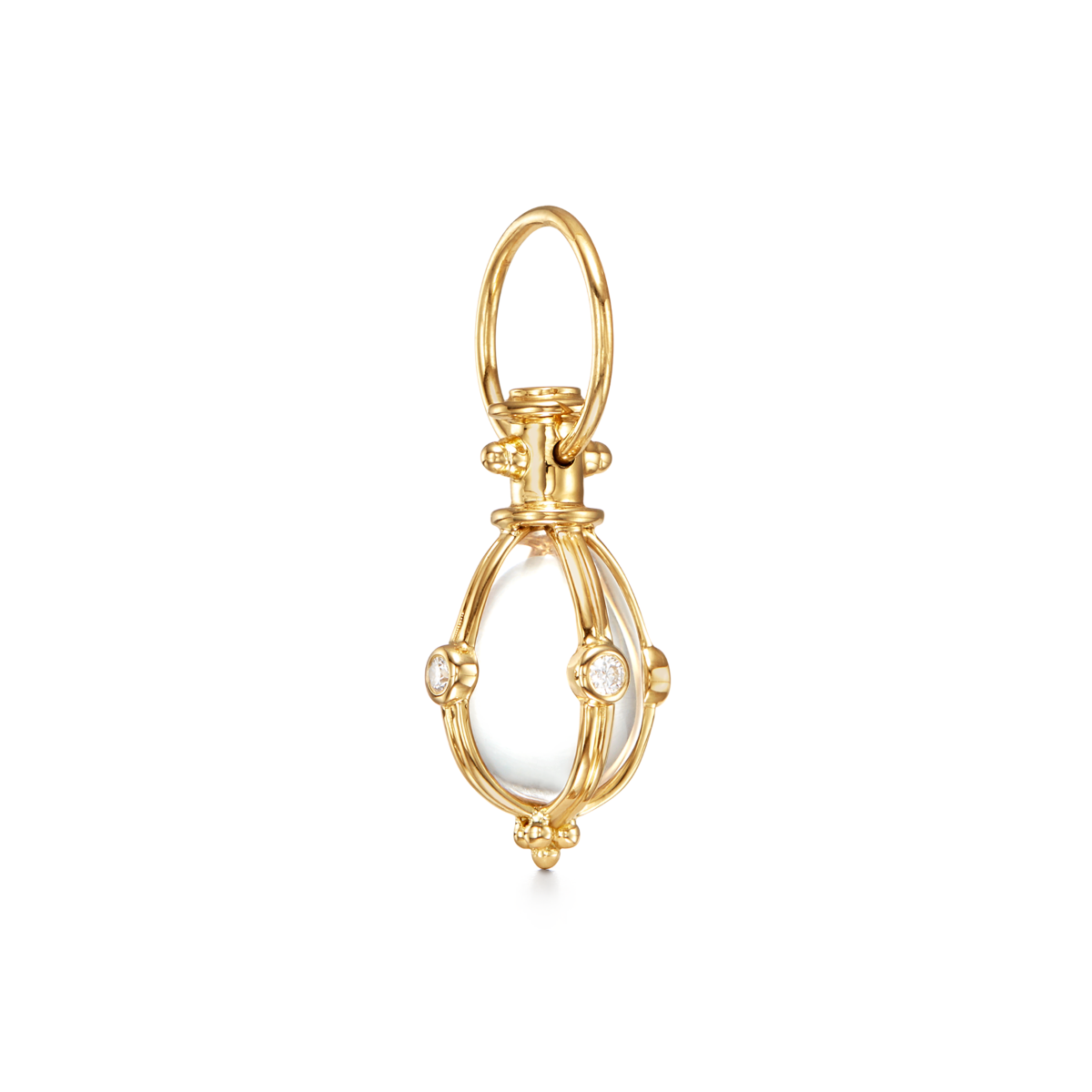 Temple St. Clair Diamond Classic Rock Crystal Amulet Necklace - Elegant Jewelry for Women, Gift for Her - Perfect for Weddings, Anniversaries & Special Occasions