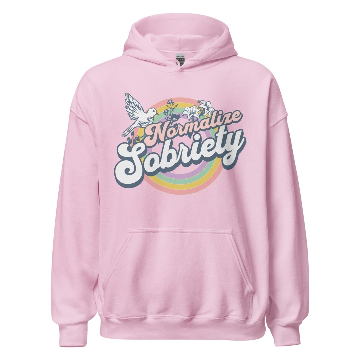 Normalize Sobriety Unisex Hoodie - Comfortable & Stylish Sober Living Apparel for Men & Women - Perfect for Recovery Meetings, Casual Wear & Everyday Outfits