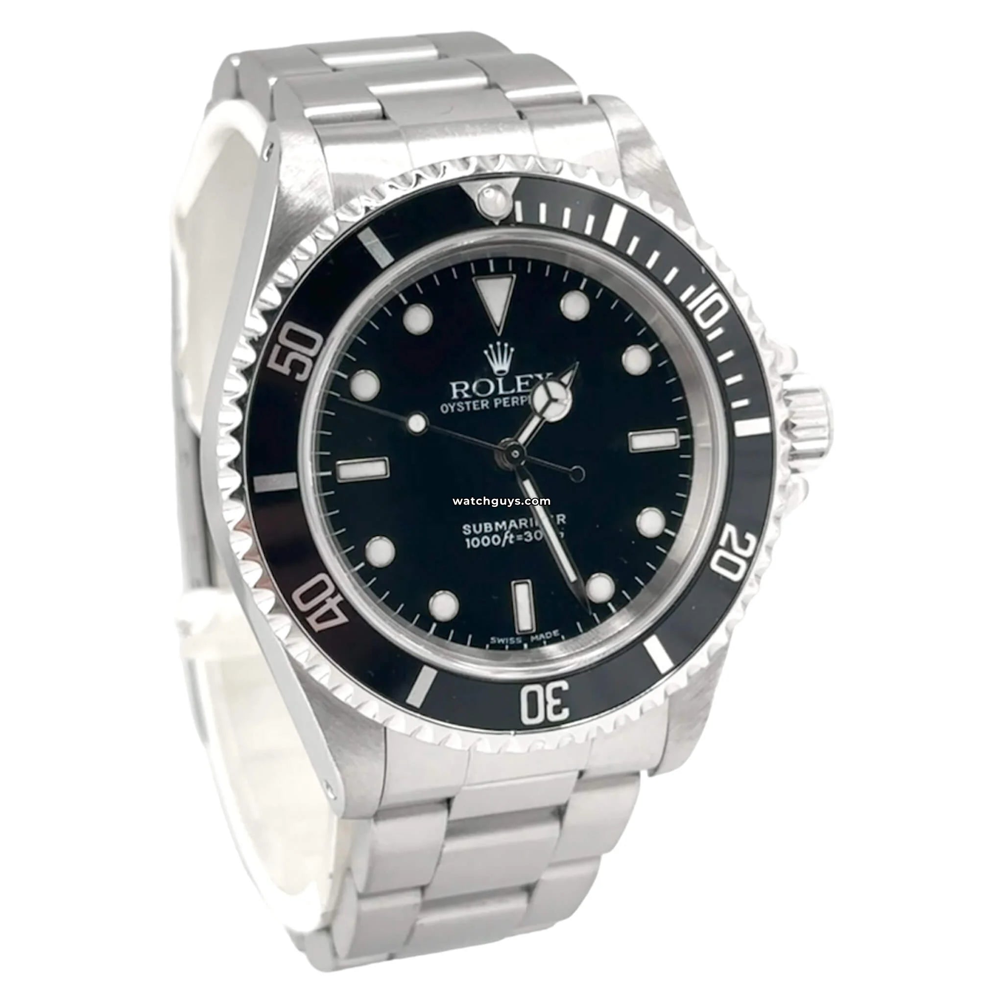Original Rolex Submariner 14060 Black Stainless Steel Men's Watch - Luxury Diver Timepiece for Professional Scuba Diving & Everyday Wear