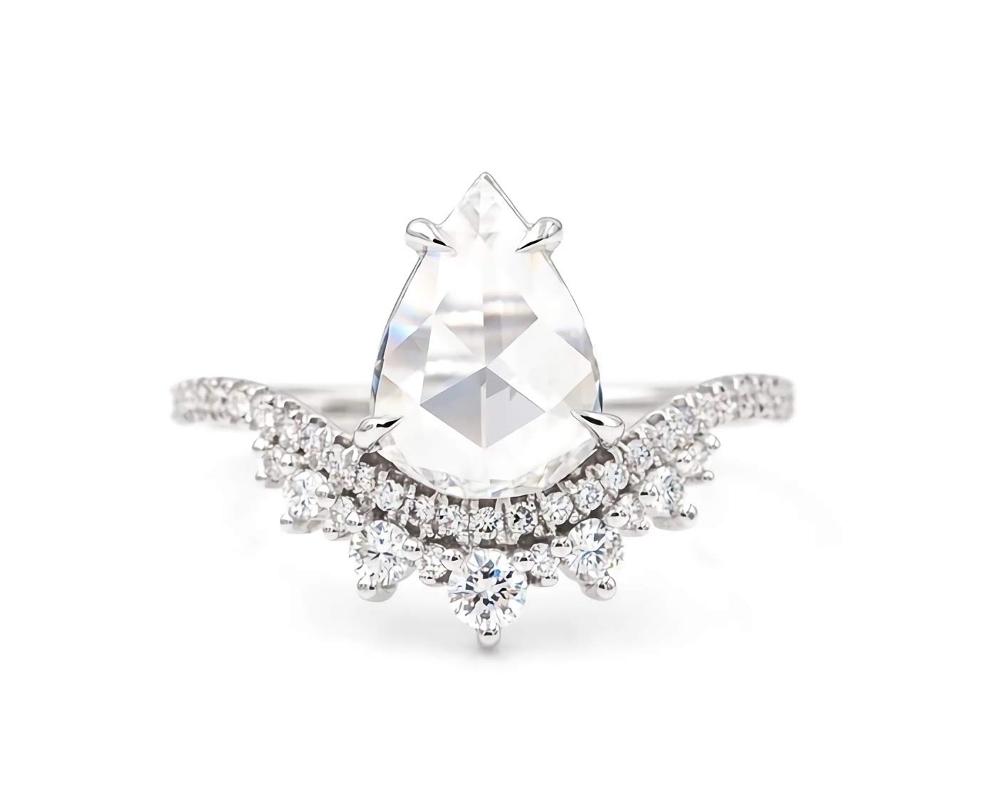 1.85 Carat (CTW) Moissanite Engagement Rings for Women - 10K/14K/18K Gold & Platinum Plated Silver Rings - Perfect for Proposals, Weddings, Anniversaries & Special Occasions