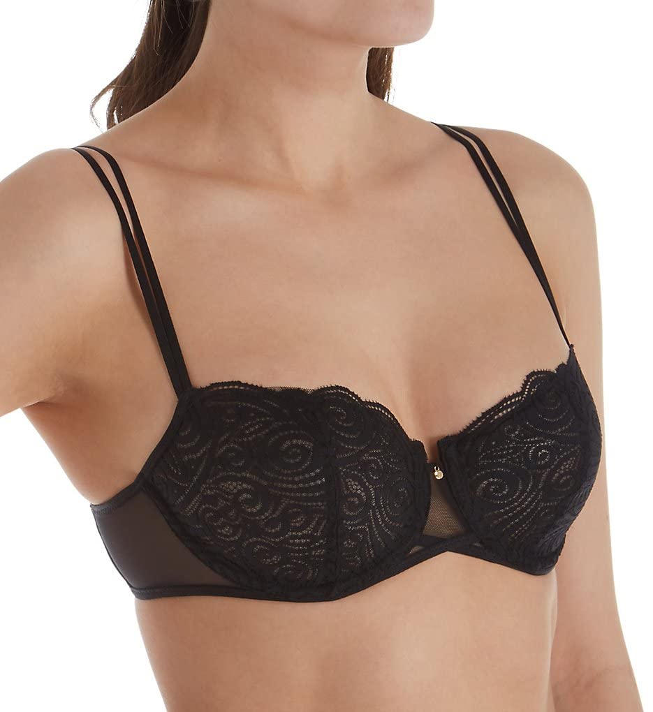 Chantelle Women's Pyramide Lace Unlined Demi Bra 1465 - Comfortable Everyday Lingerie for Work & Special Occasions