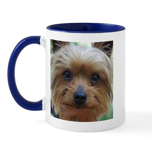 White/Navy Inside - Yorkie Mug