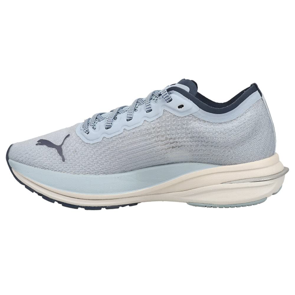 PUMA Women's Deviate Nitro Running Shoes - Lightweight Cushioned Sneakers for Jogging & Training - Blue Athletic Footwear for Road Running & Gym Workouts
