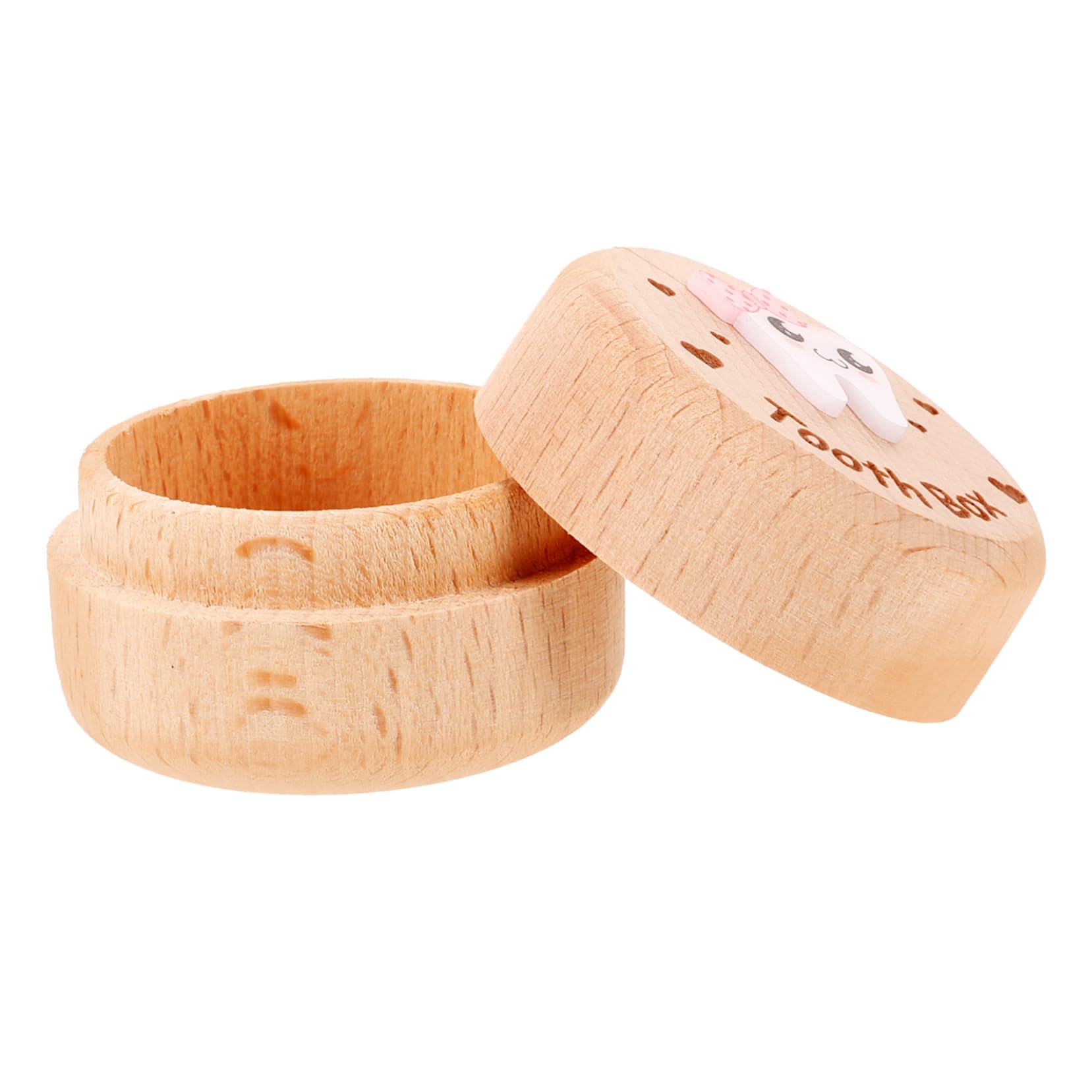 Totority Wooden Tooth Storage Box Kit - Fairy Tooth Holder for Kids & Adults - Perfect for Baby Teeth Keepsake, Tooth Fairy Gifts, and Dental Organizer