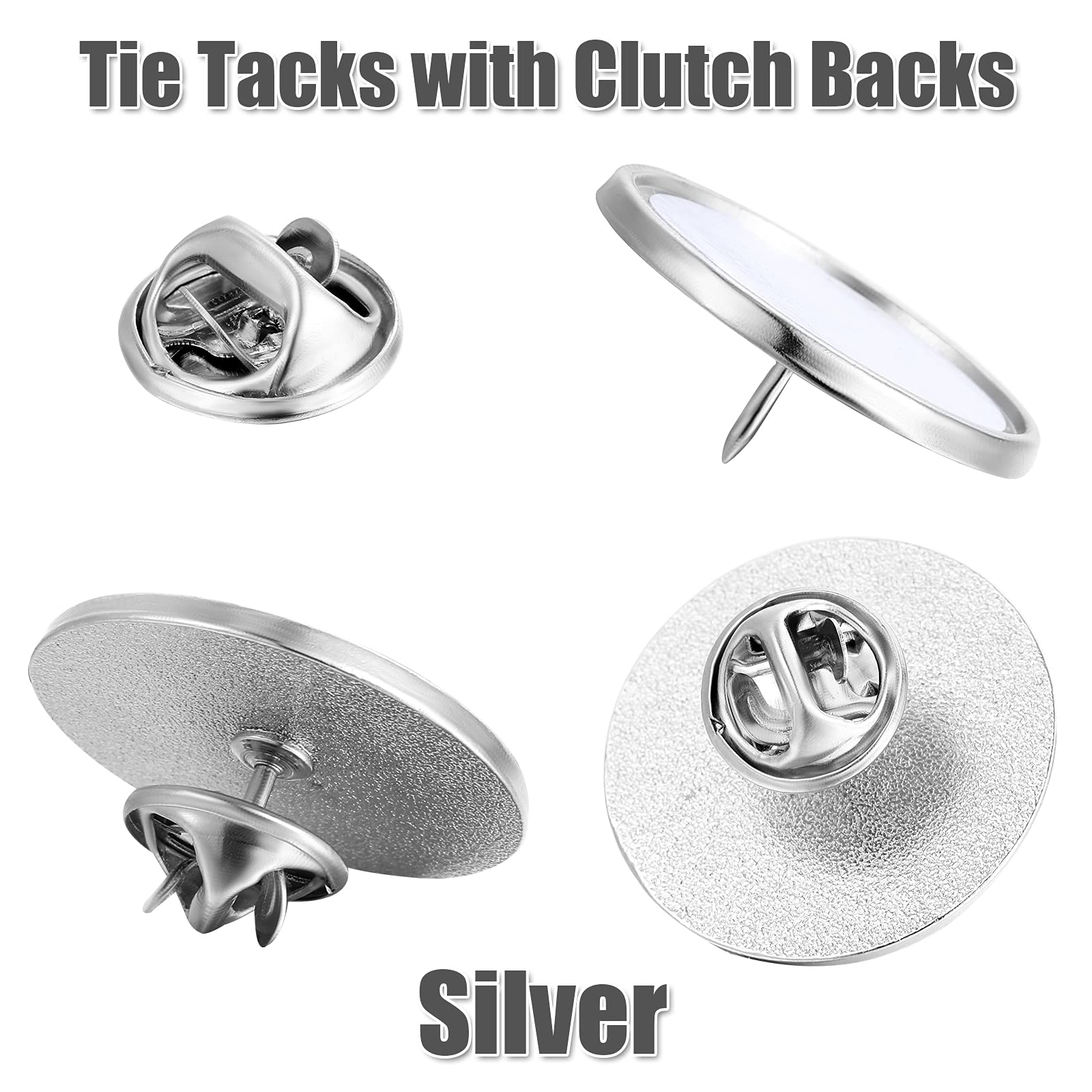 Hicarer 10 Pack Sublimation Blank Pins - DIY Button Badges with Silver Base for Crafts, School Projects & Custom Designs | Perfect for DIY Gifts, Events & Personalized Accessories