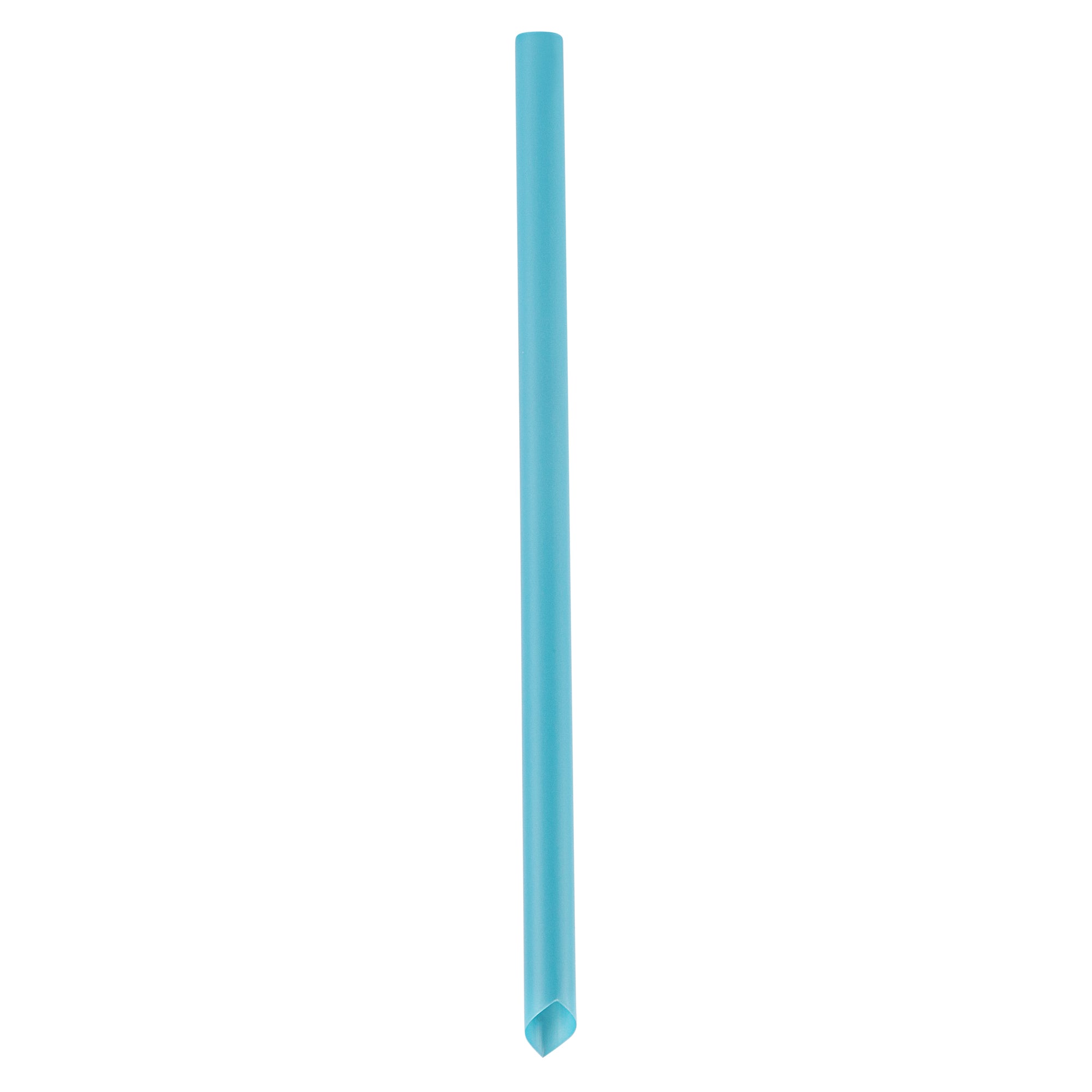 Eco-Friendly Extra Wide Blue PLA Boba Straws - Compostable, Pointed Tip, 9mm (100 Count) | Perfect for Bubble Tea, Smoothies & Cold Drinks