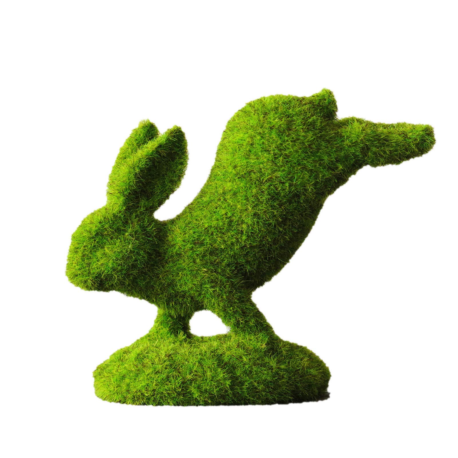 Yowein Green Faux Moss Easter Bunny Statue - Standing Rabbit Figurine for Easter Decor, Holiday Egg Display, Garden Ornament & Tabletop Décor - Perfect for Spring Home Decor, Easter Party Centerpiece & Outdoor Garden Display