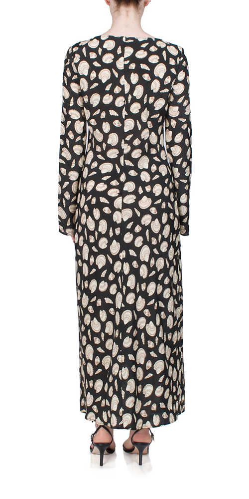 Gaia Long Sleeve Midi Dress for Women | Flowy Boho Maxi Dress with Pockets | Perfect for Casual Outings, Beach Cover-ups & Date Nights