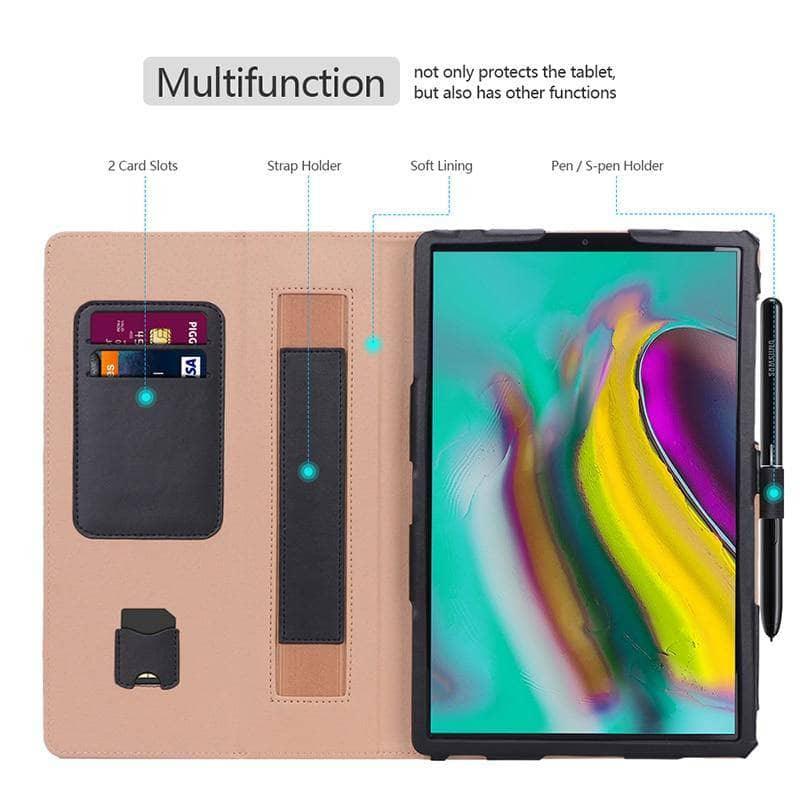 Galaxy Tab S5e 10.5 Case SM-T720 SM-T725 - Business Hand Rest Cover with Stand & Flip Protector for Samsung Tablet - Perfect for Office Work, Travel, and Home Use